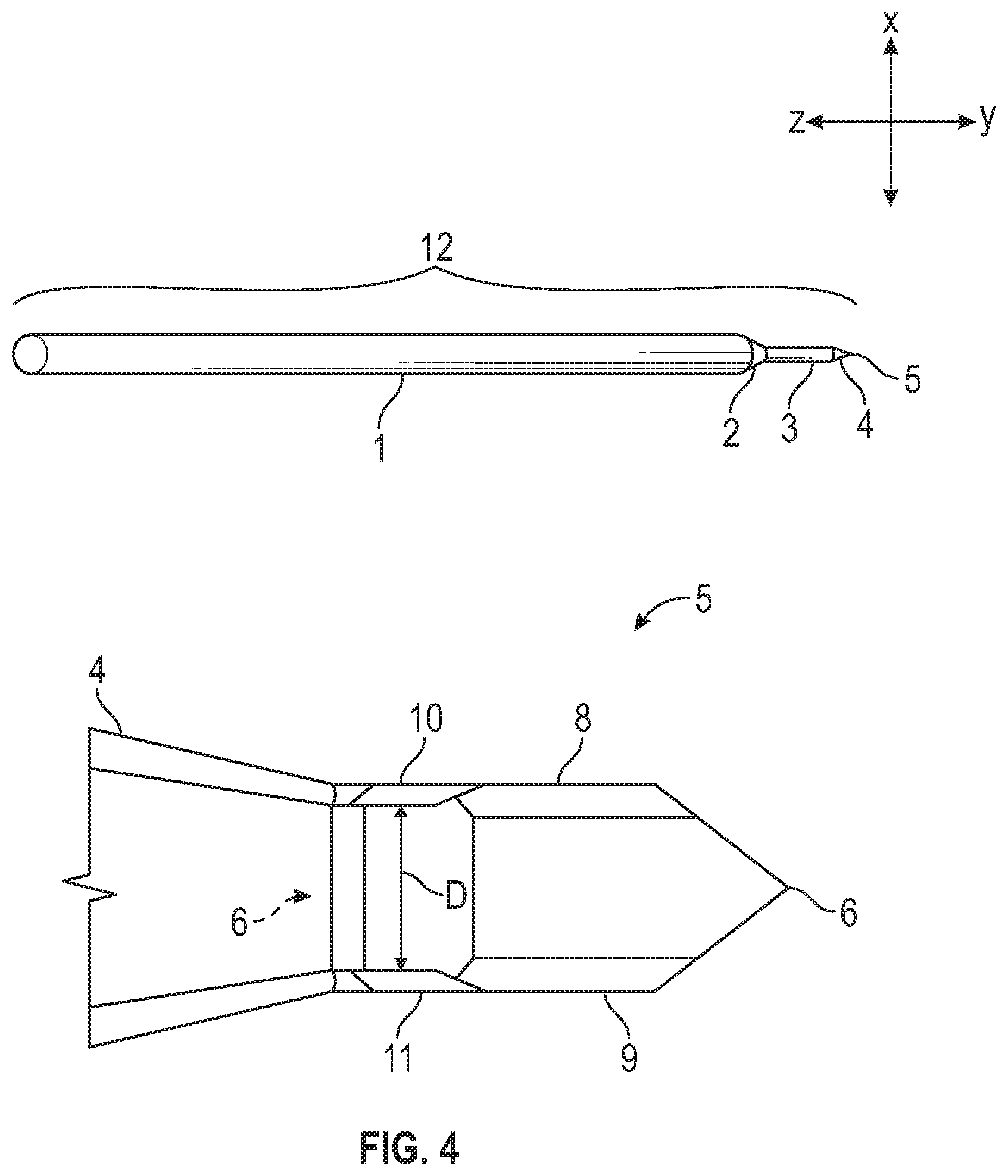 Patent US12167980 Figure 4 – Intraocular device for dual incisions
