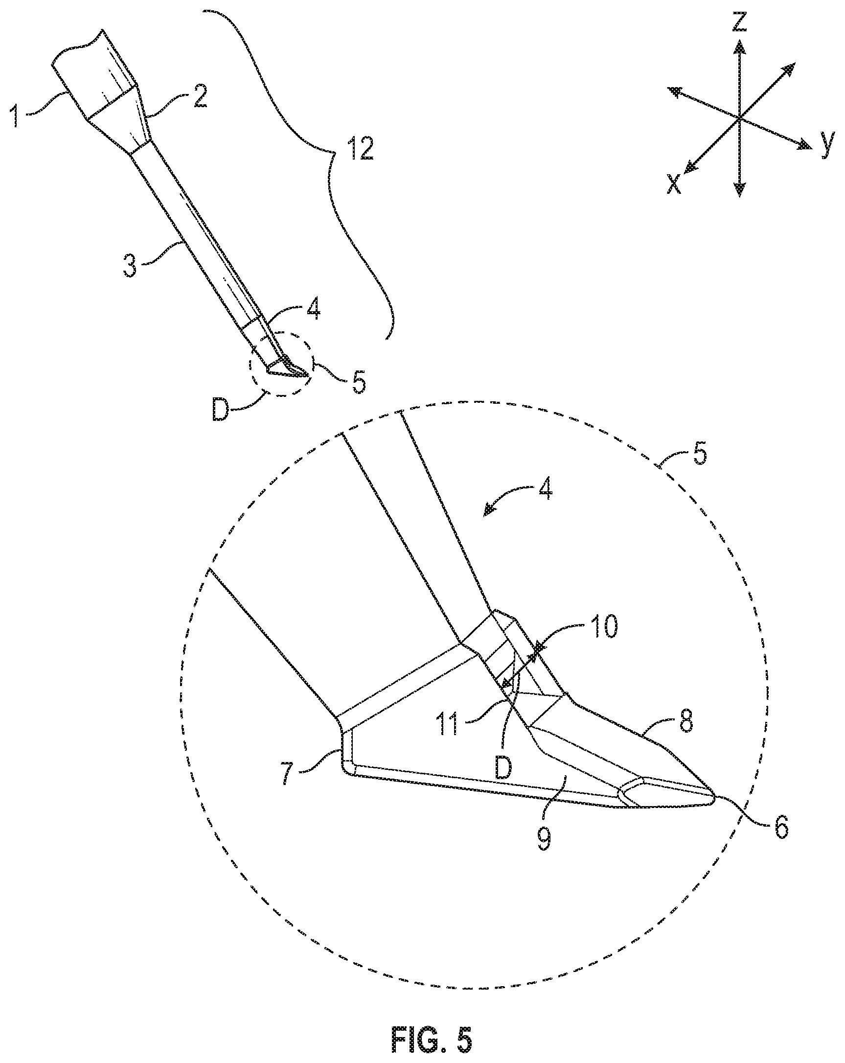 Patent US12167980 Figure 5 – Intraocular device for dual incisions