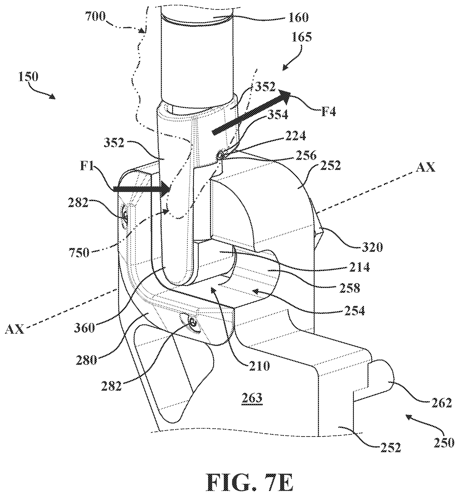 Patent US12167981 Figure 14 – Patient transport apparatus with adjustable handle