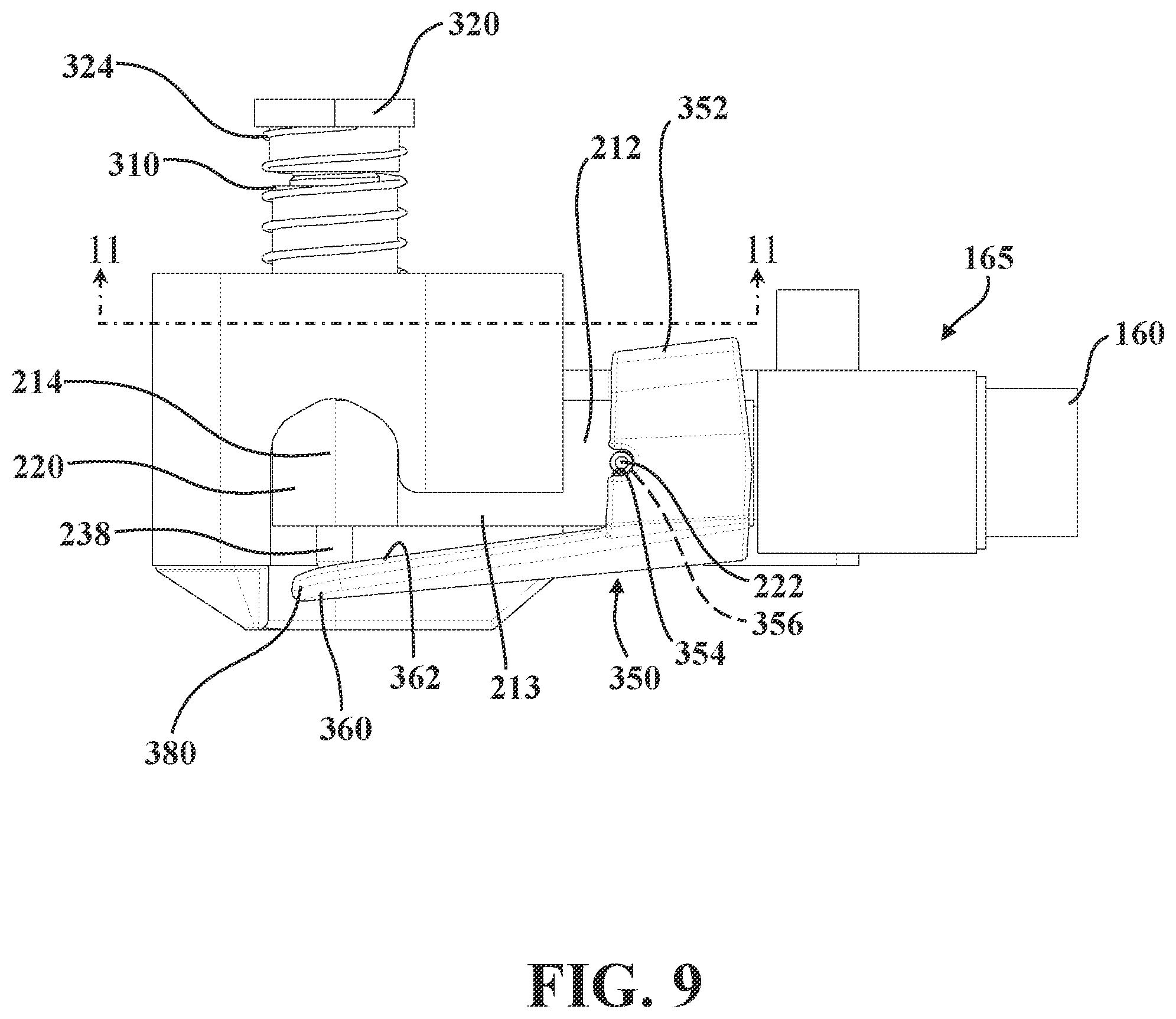 Patent US12167981 Figure 17 – Patient transport apparatus with adjustable handle