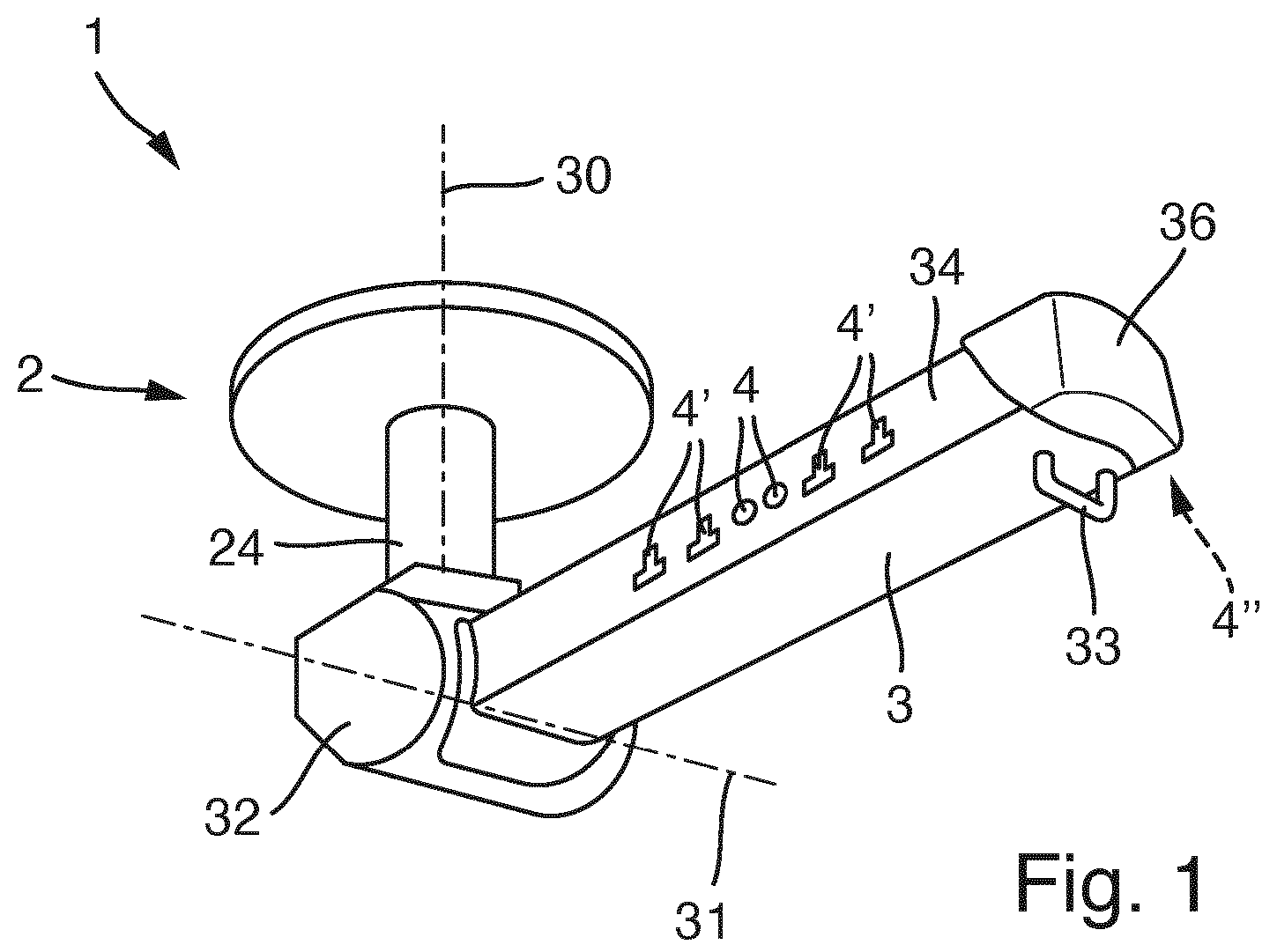 Patent US12167982 Figure 1 – Supply device for providing at least one supply product