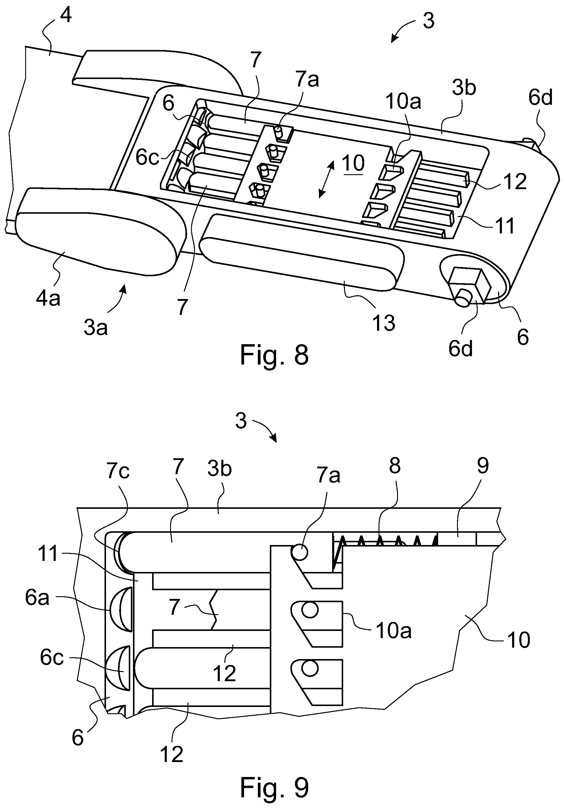 Patent US12167985 Figure 4 – Adjustment mechanism for a headset of a treatment chair