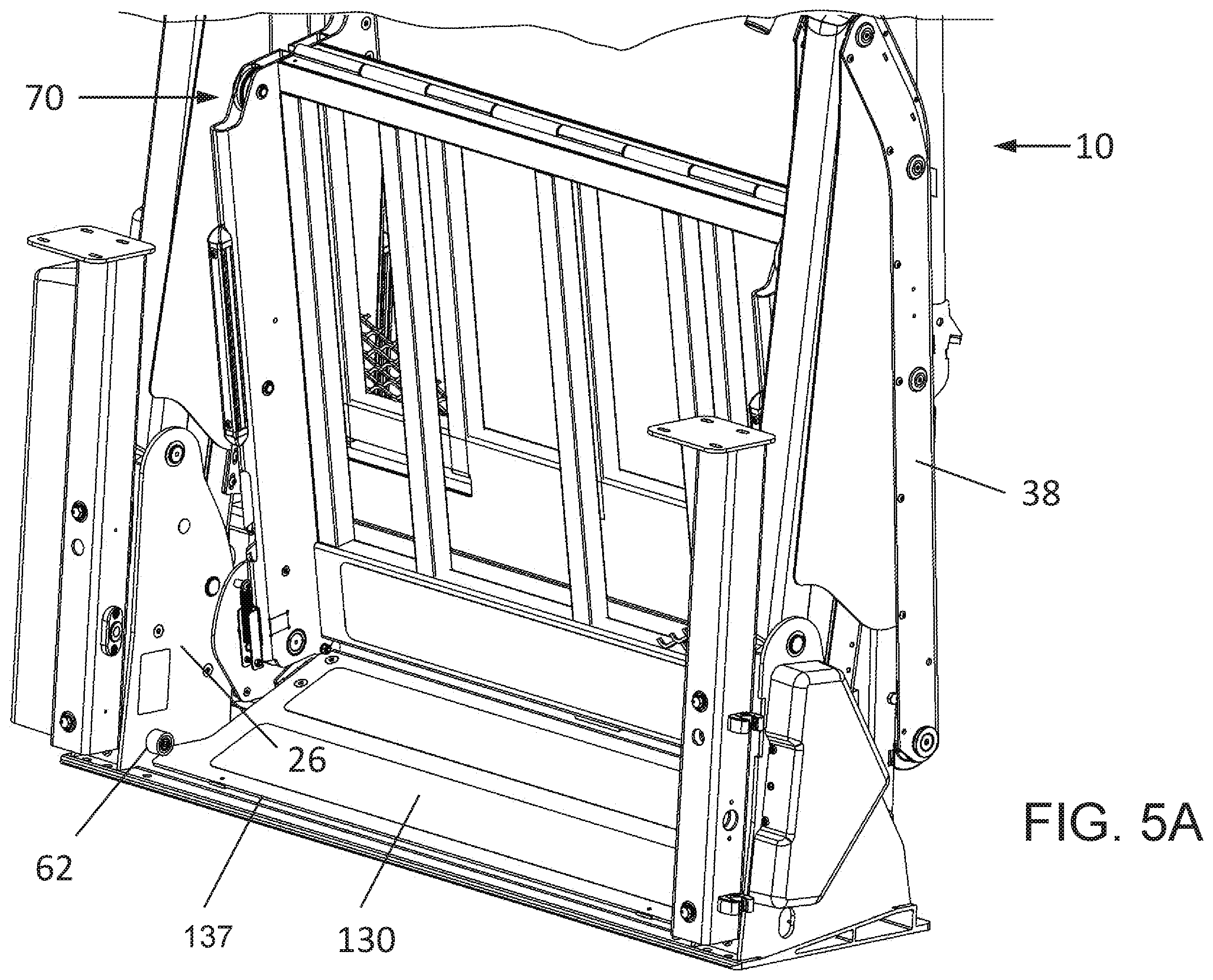Patent US12167986 Figure 6 – Platform lift with enhanced occupant sensing, platform lifting and locking