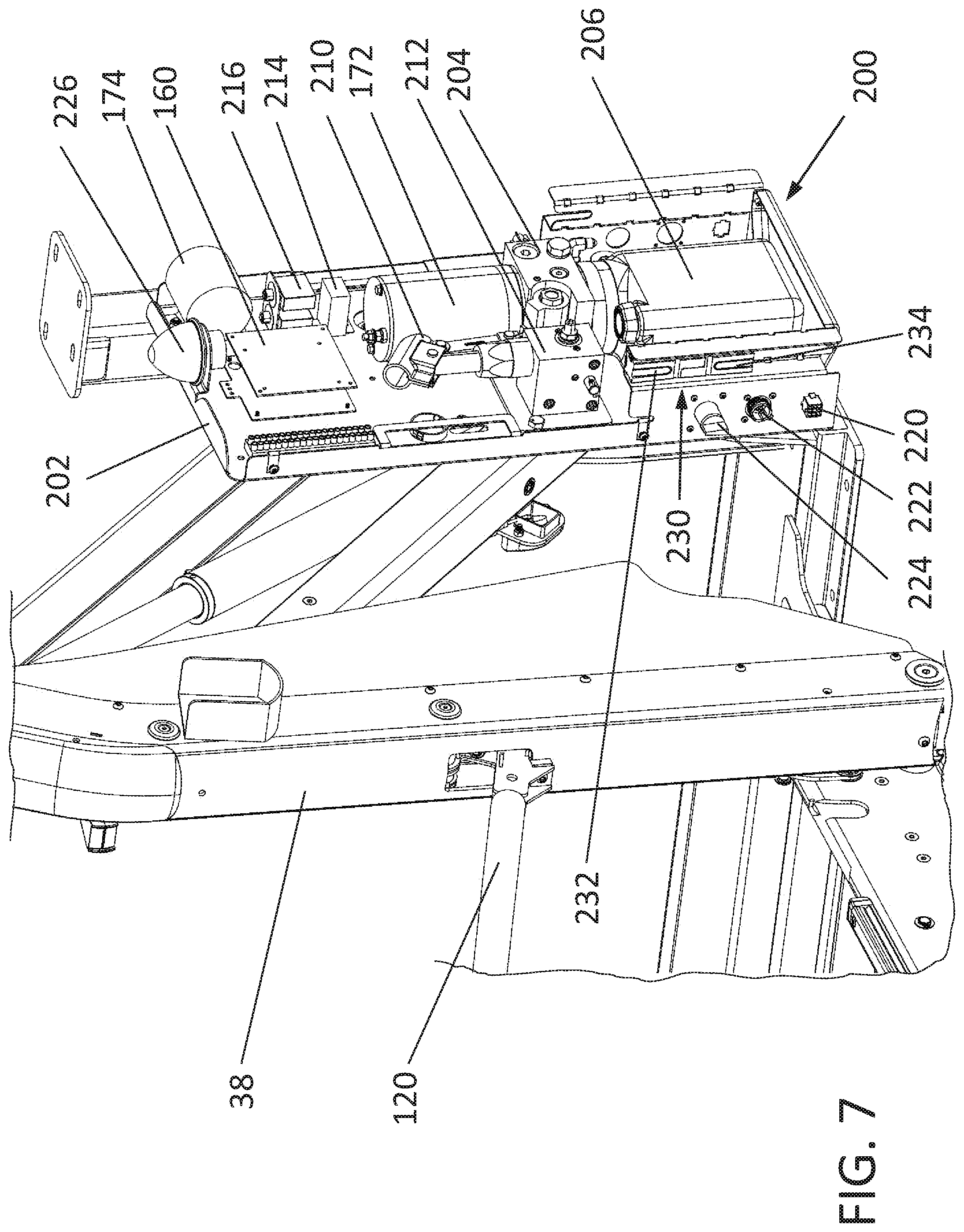 Patent US12167986 Figure 8 – Platform lift with enhanced occupant sensing, platform lifting and locking