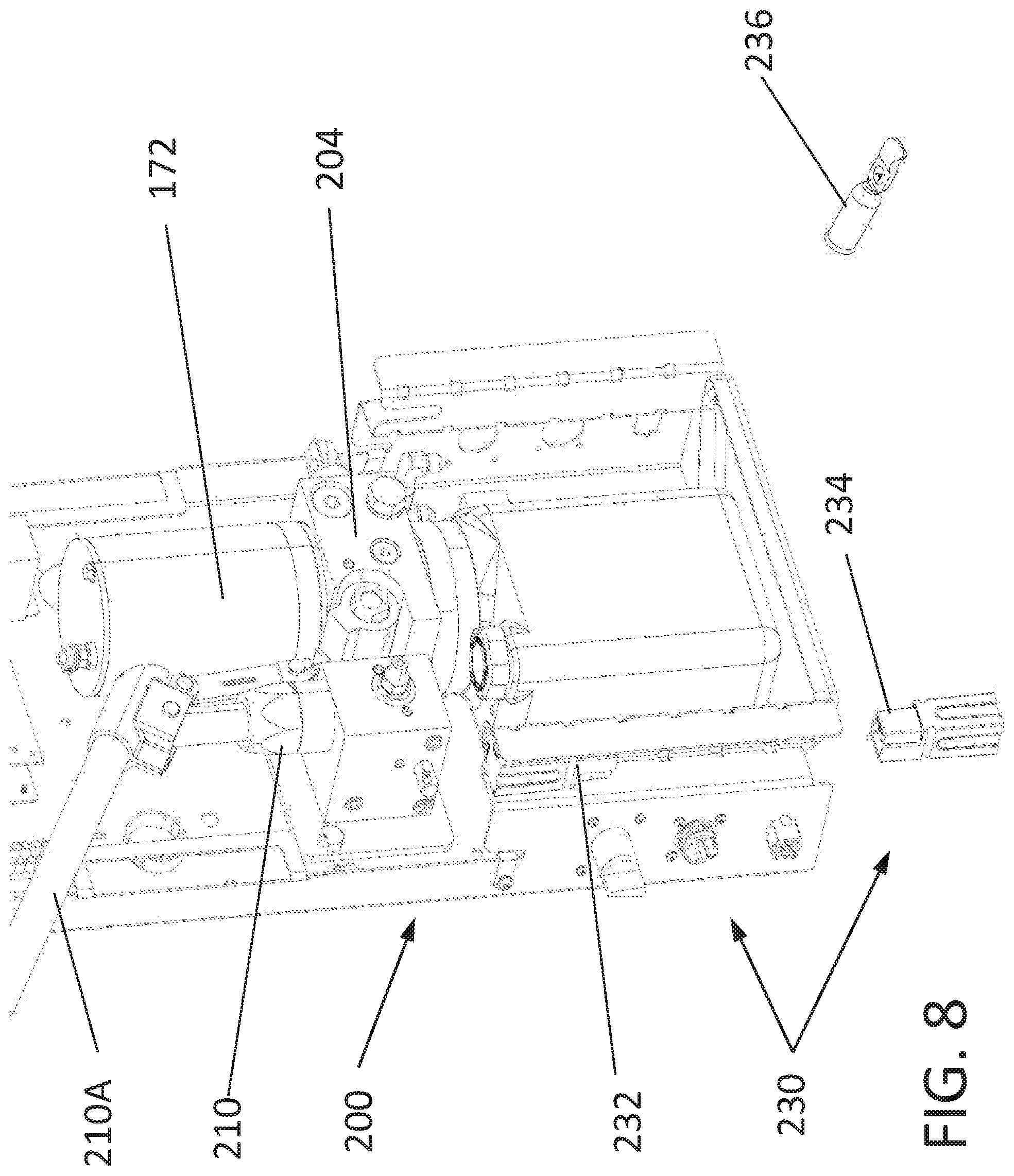 Patent US12167986 Figure 9 – Platform lift with enhanced occupant sensing, platform lifting and locking