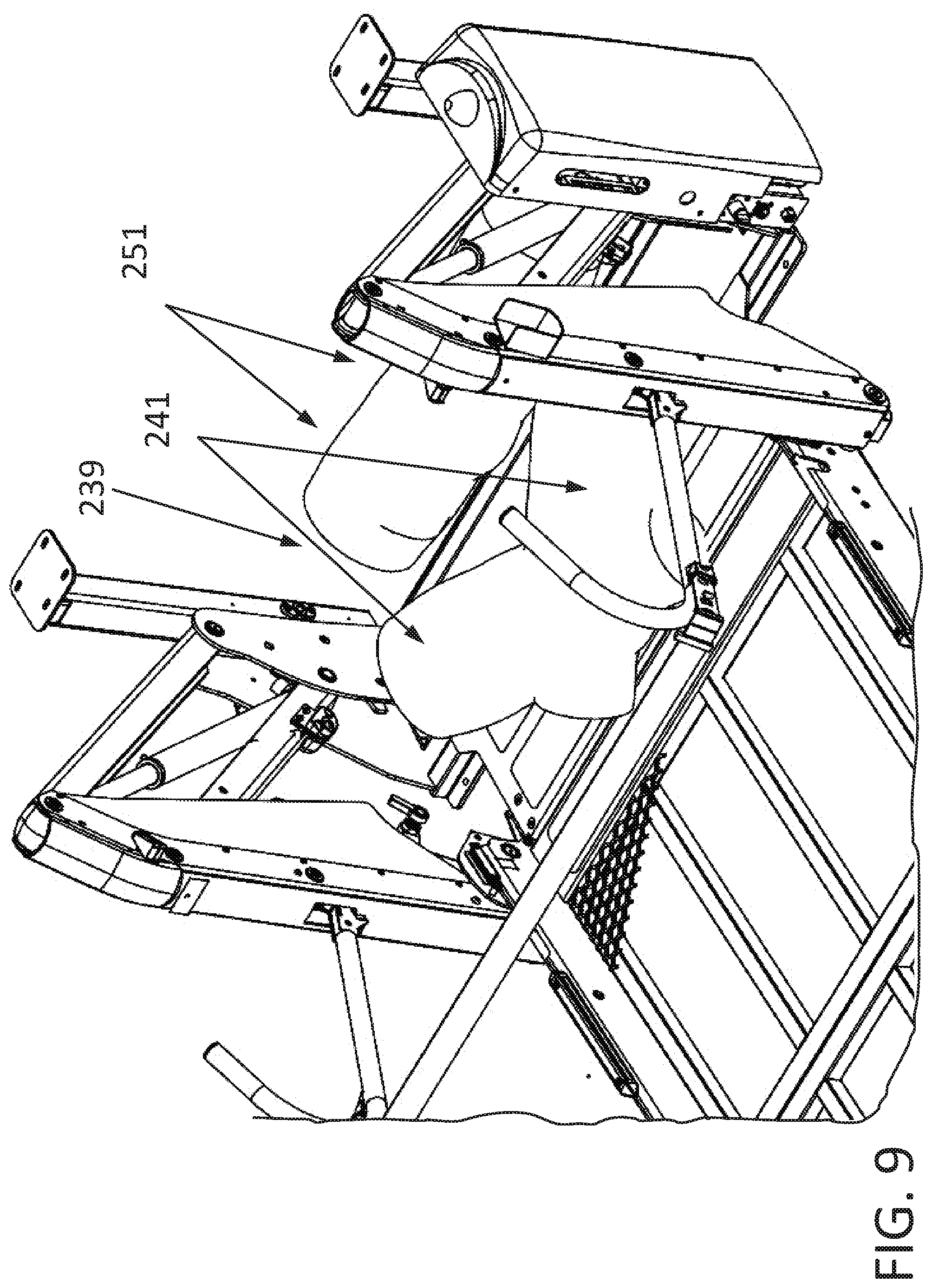 Patent US12167986 Figure 10 – Platform lift with enhanced occupant sensing, platform lifting and locking