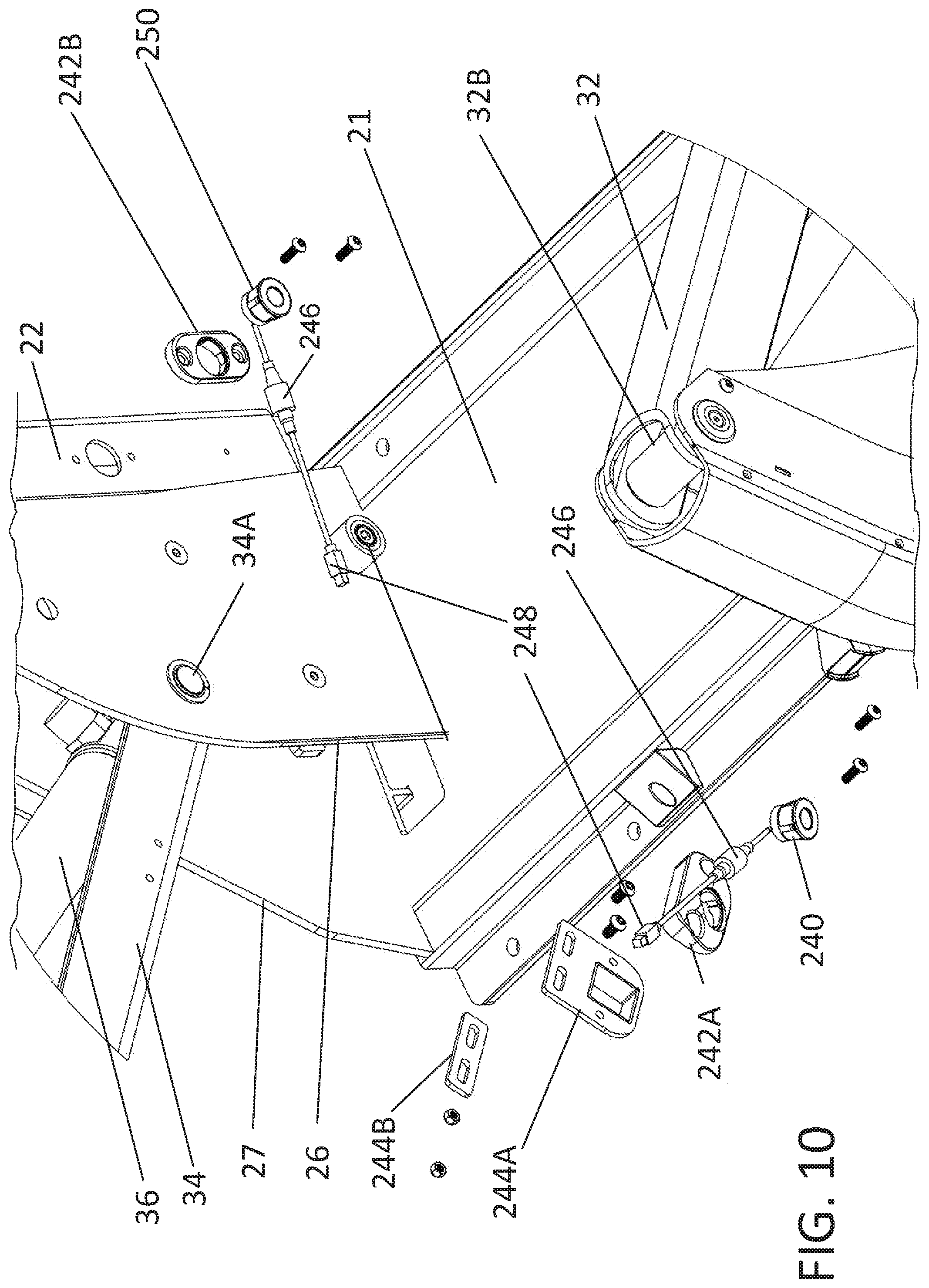 Patent US12167986 Figure 11 – Platform lift with enhanced occupant sensing, platform lifting and locking