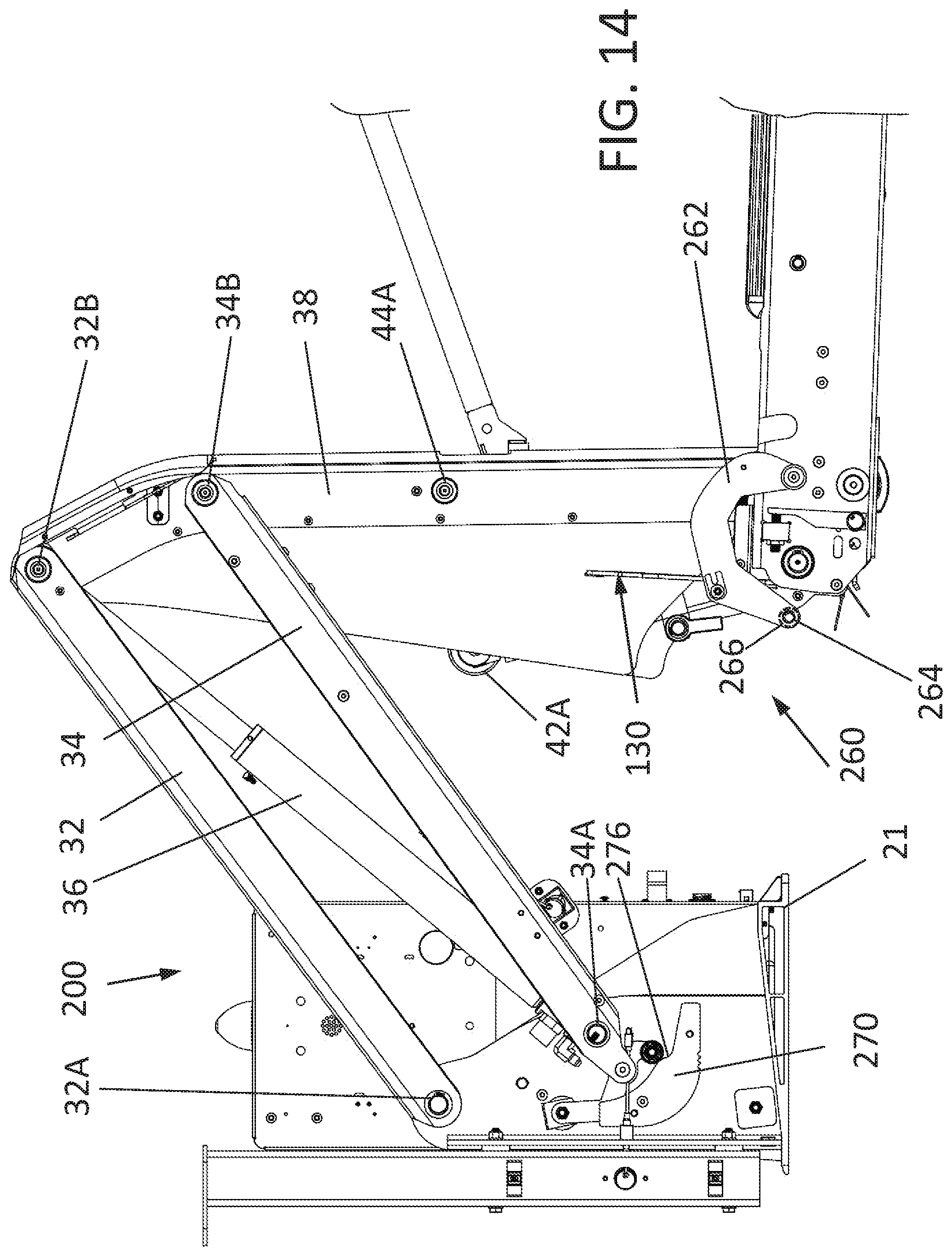 Patent US12167986 Figure 15 – Platform lift with enhanced occupant sensing, platform lifting and locking