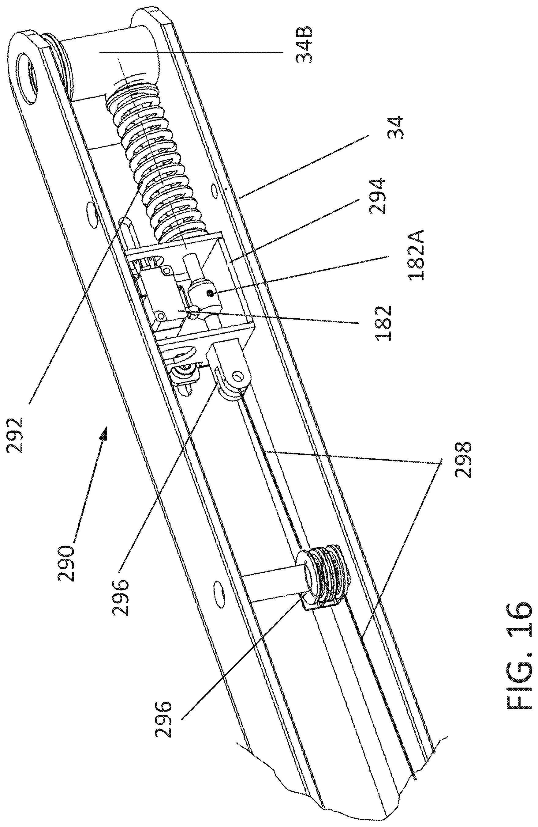 Patent US12167986 Figure 17 – Platform lift with enhanced occupant sensing, platform lifting and locking
