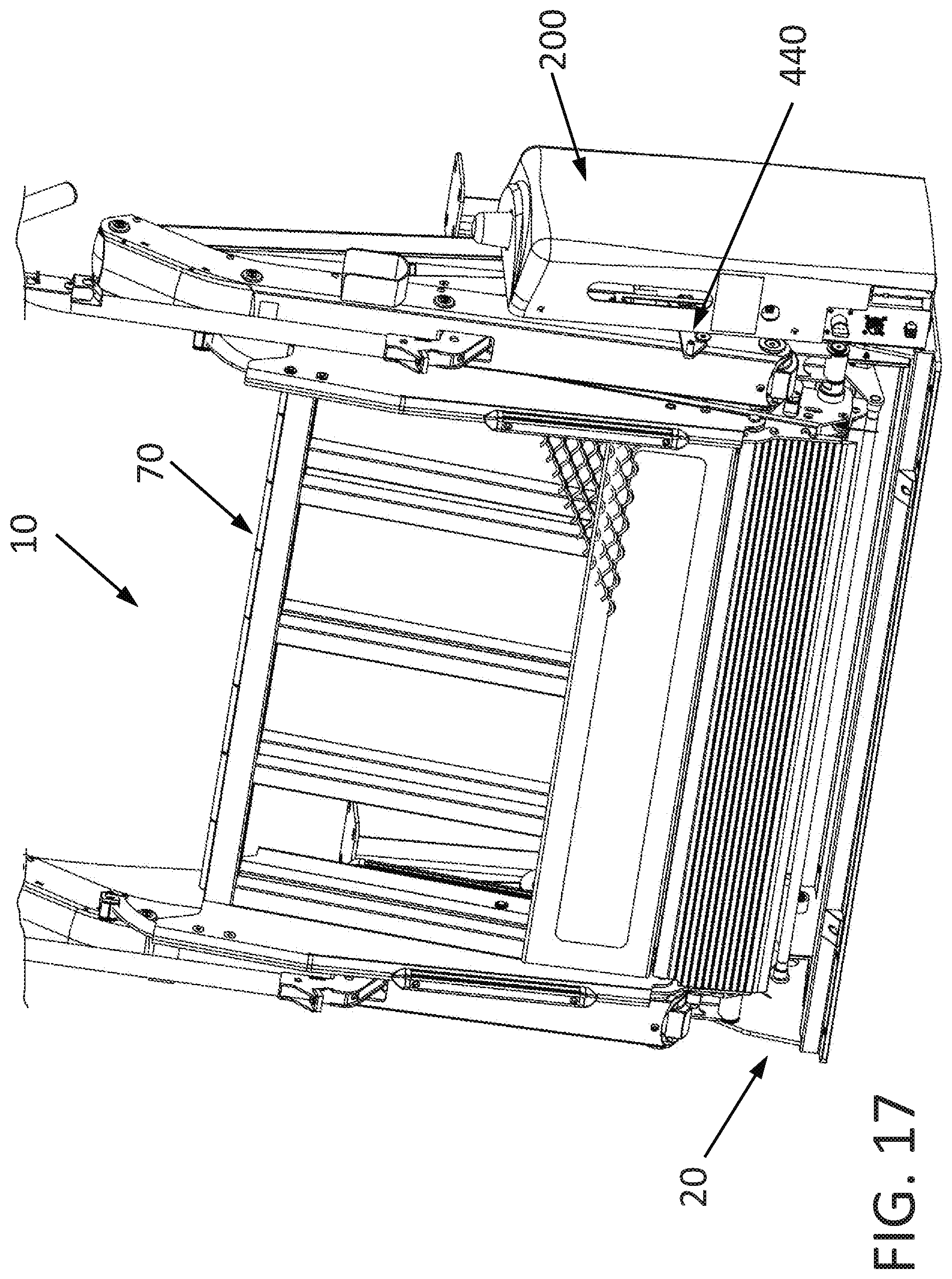 Patent US12167986 Figure 18 – Platform lift with enhanced occupant sensing, platform lifting and locking