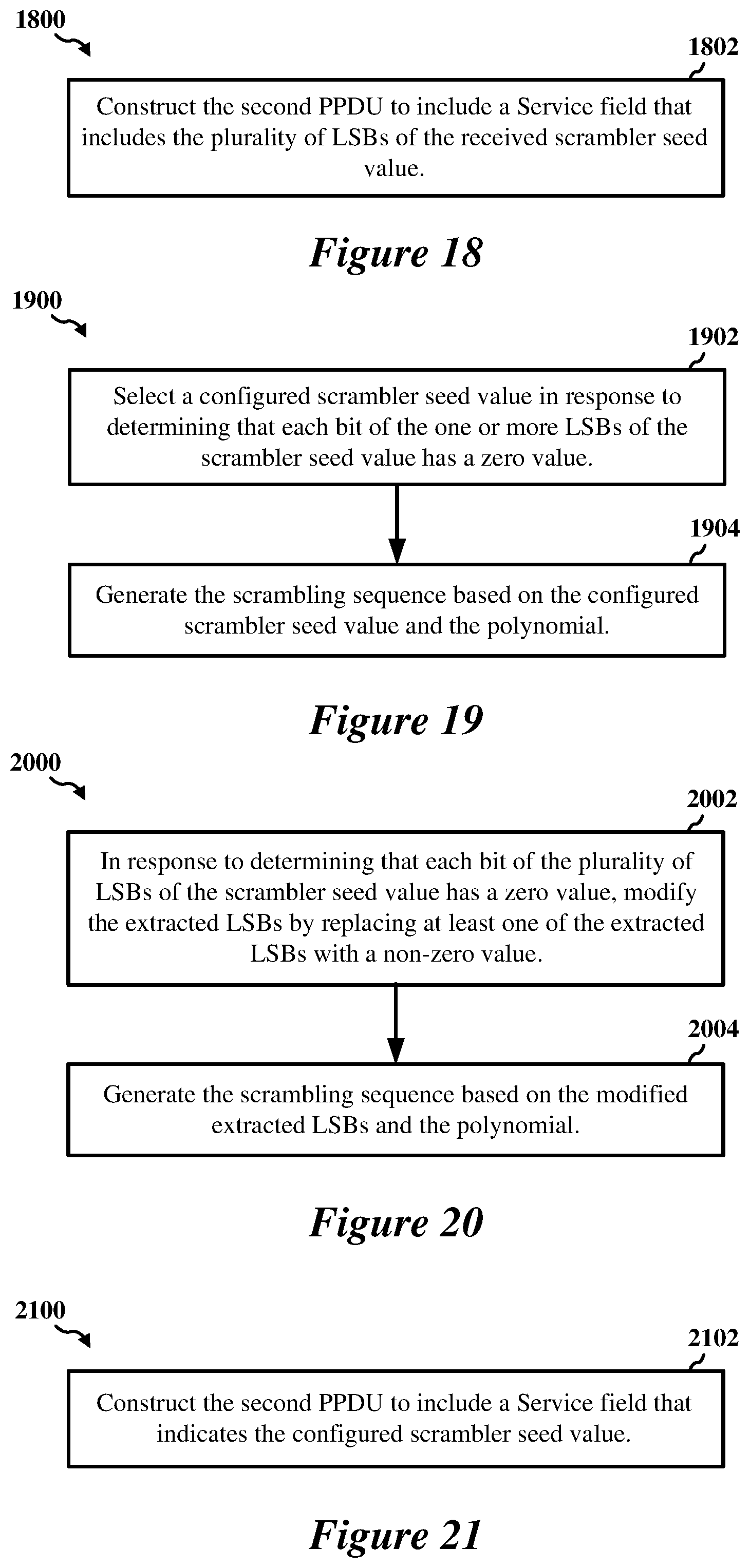 Patent US12171024 Figure 16 – Scrambling sequences for request-to-send (RTS) and clear-to-send (CTS) frames