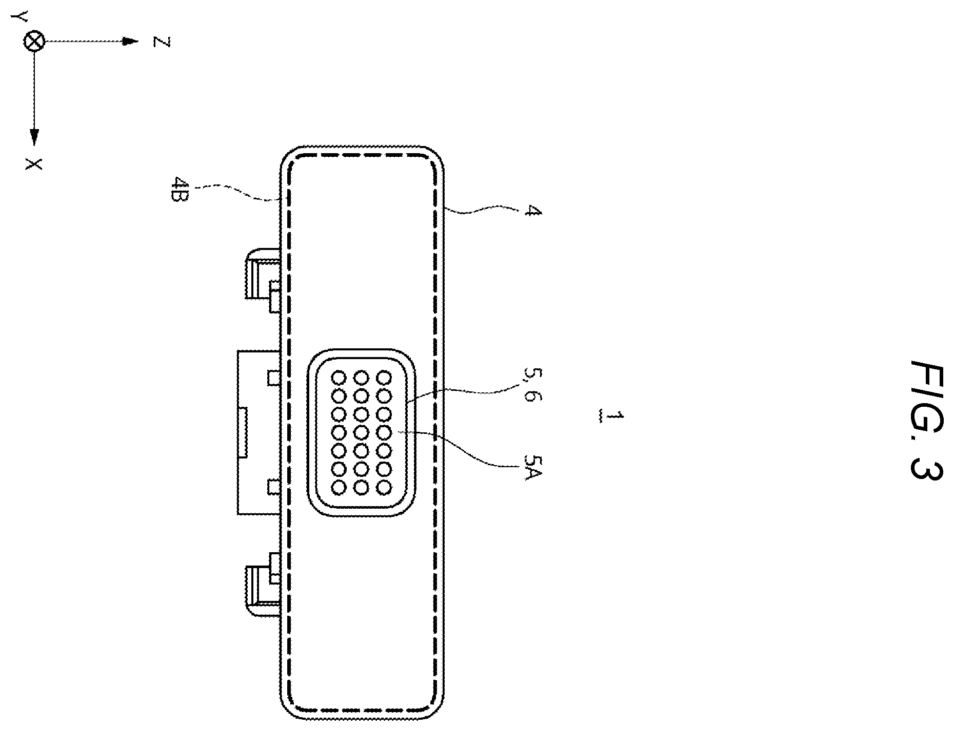 Patent US12171068 Figure 3 – Electronic device and method for manufacturing electronic device