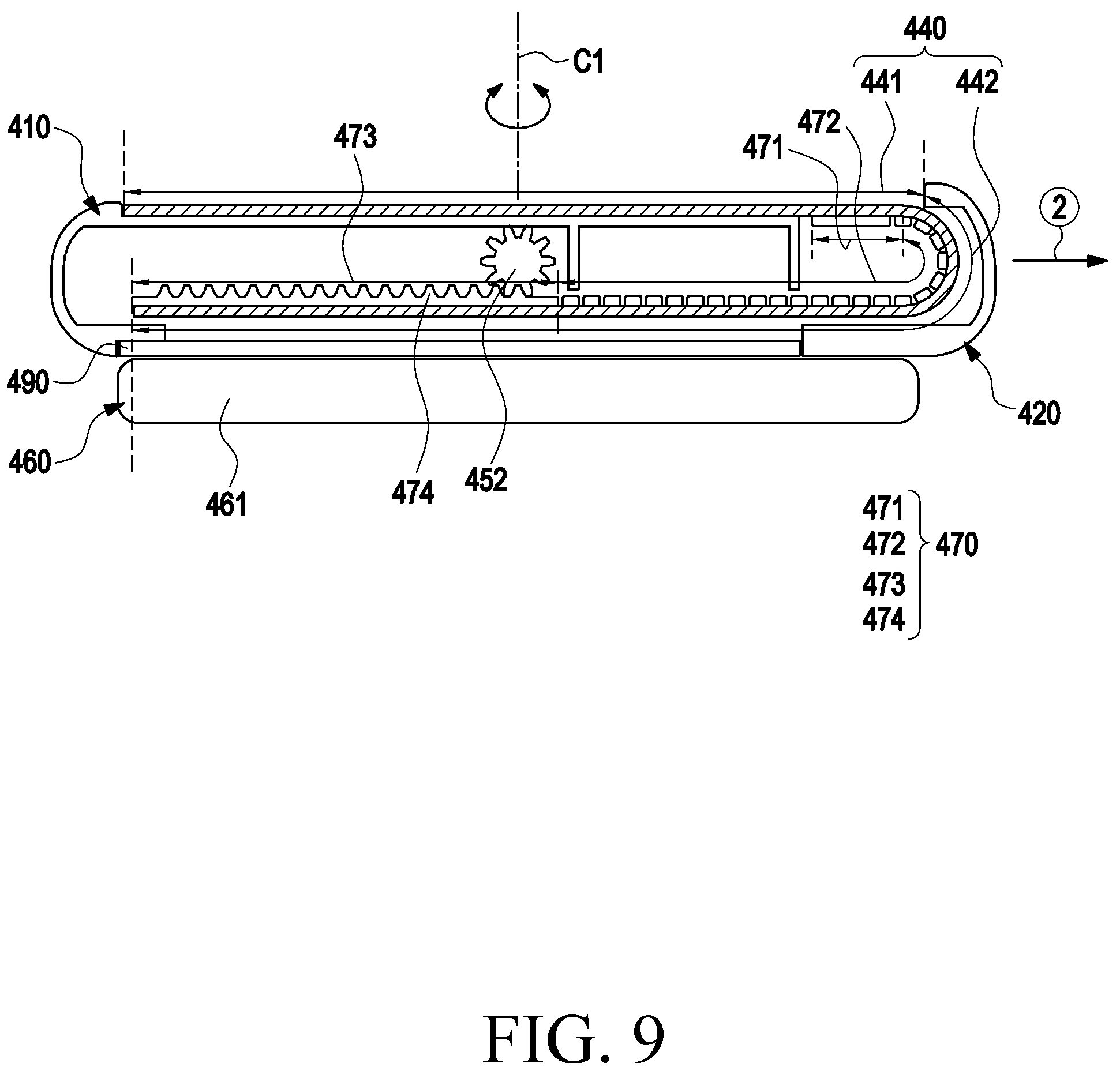 Patent US12171076 Figure 7 – Electronic device comprising flexible display and method for operating same
