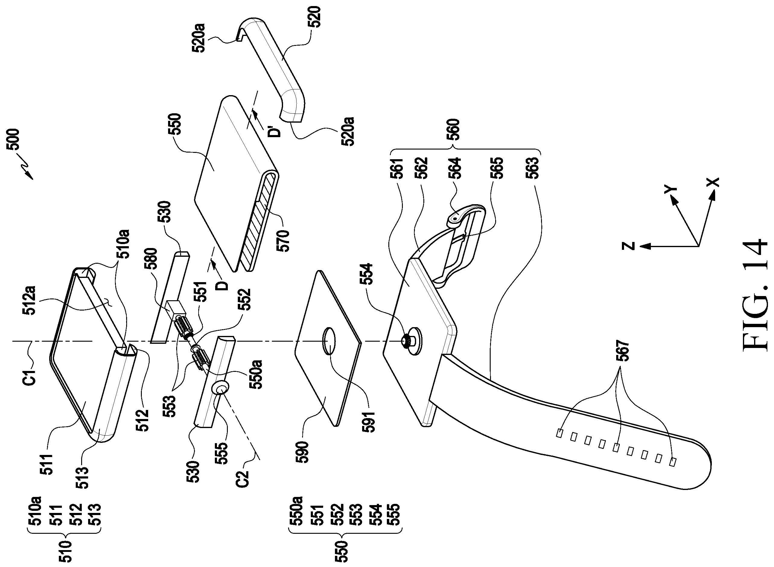 Patent US12171076 Figure 16 – Electronic device comprising flexible display and method for operating same