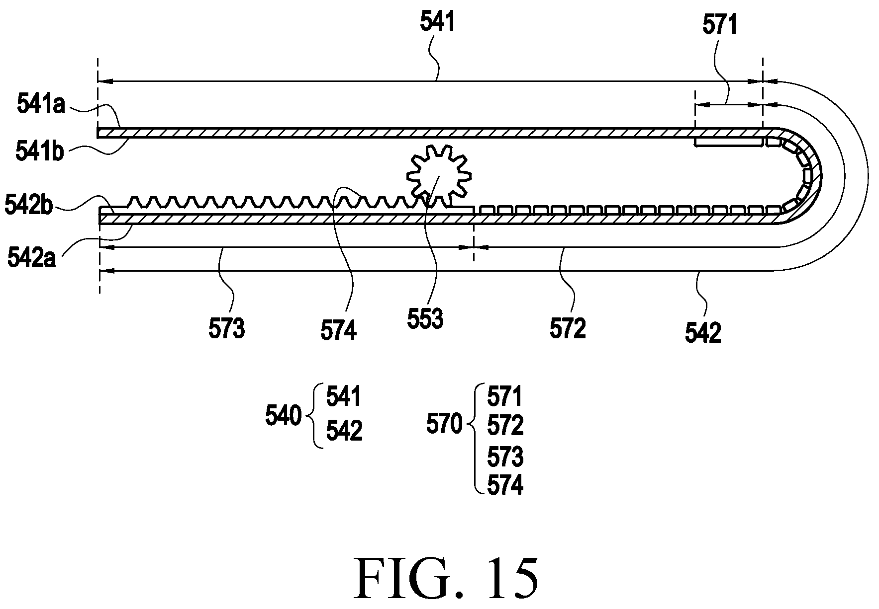 Patent US12171076 Figure 17 – Electronic device comprising flexible display and method for operating same