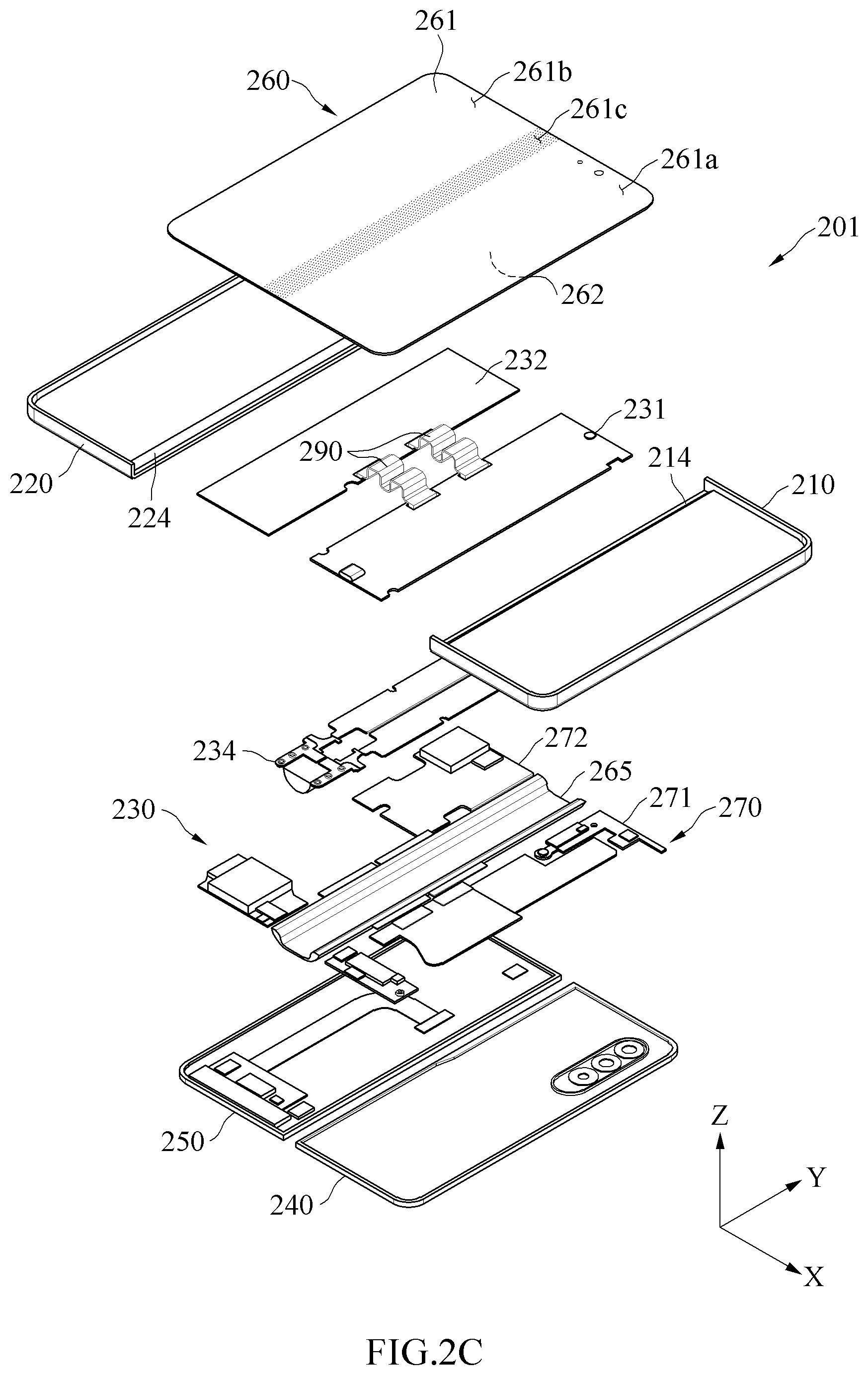 Patent US12171077 Figure 4 – Electronic device including flexible printed circuit board