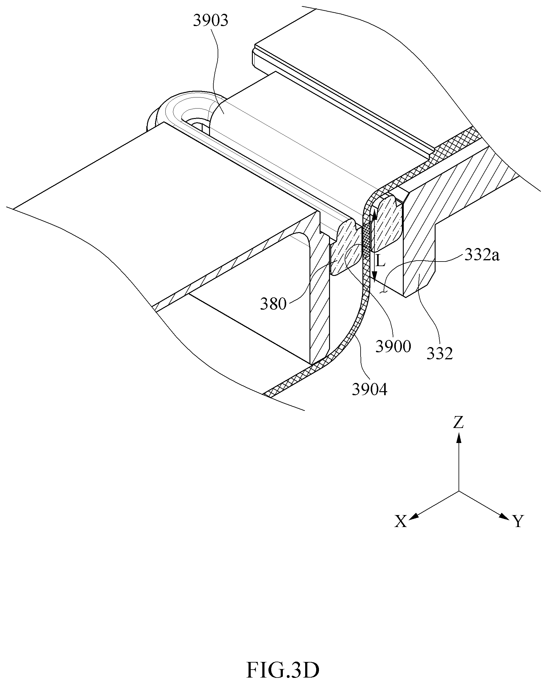 Patent US12171077 Figure 8 – Electronic device including flexible printed circuit board