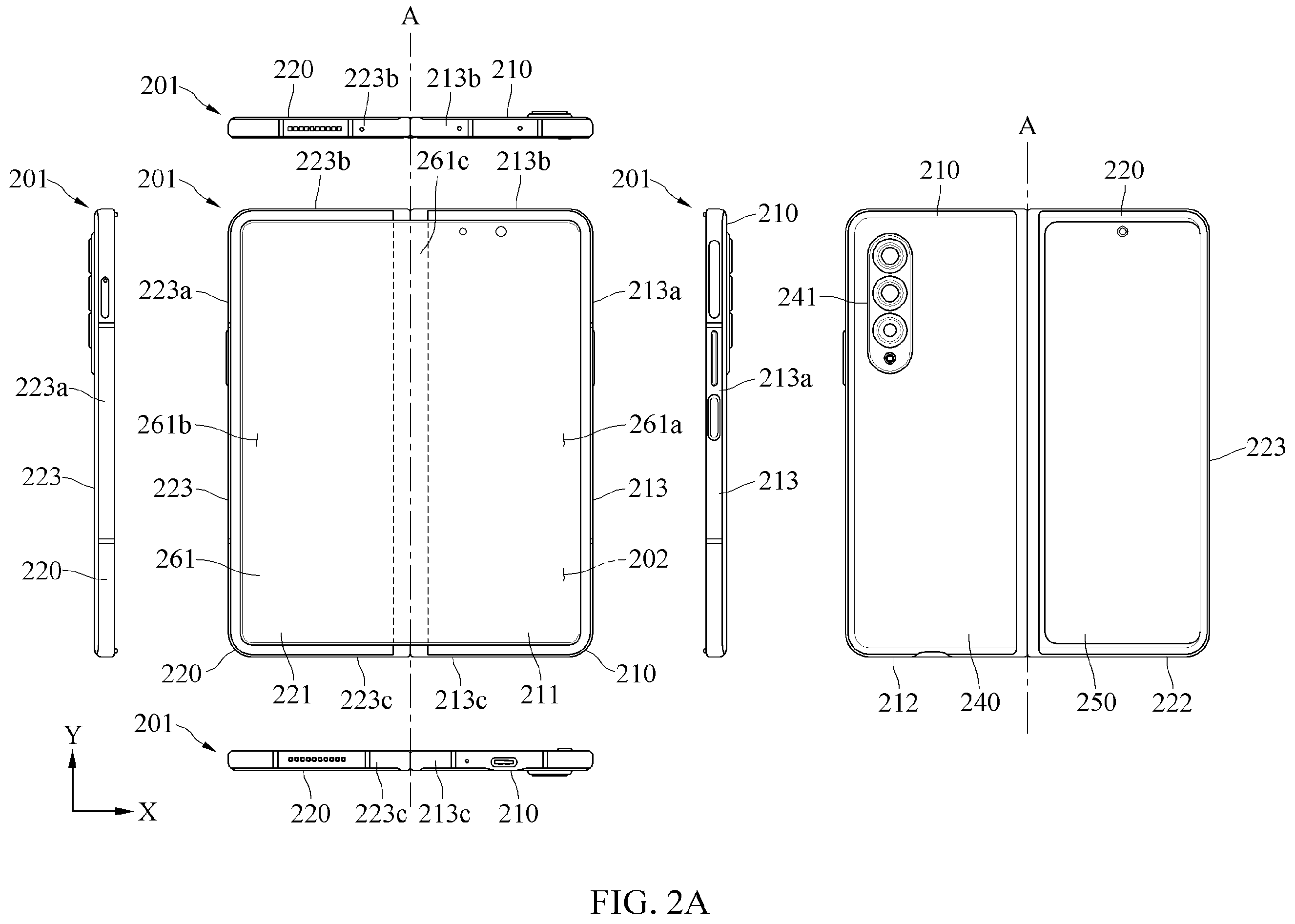 Patent US12171078 Figure 2 – Electronic device including flexible printed circuit board