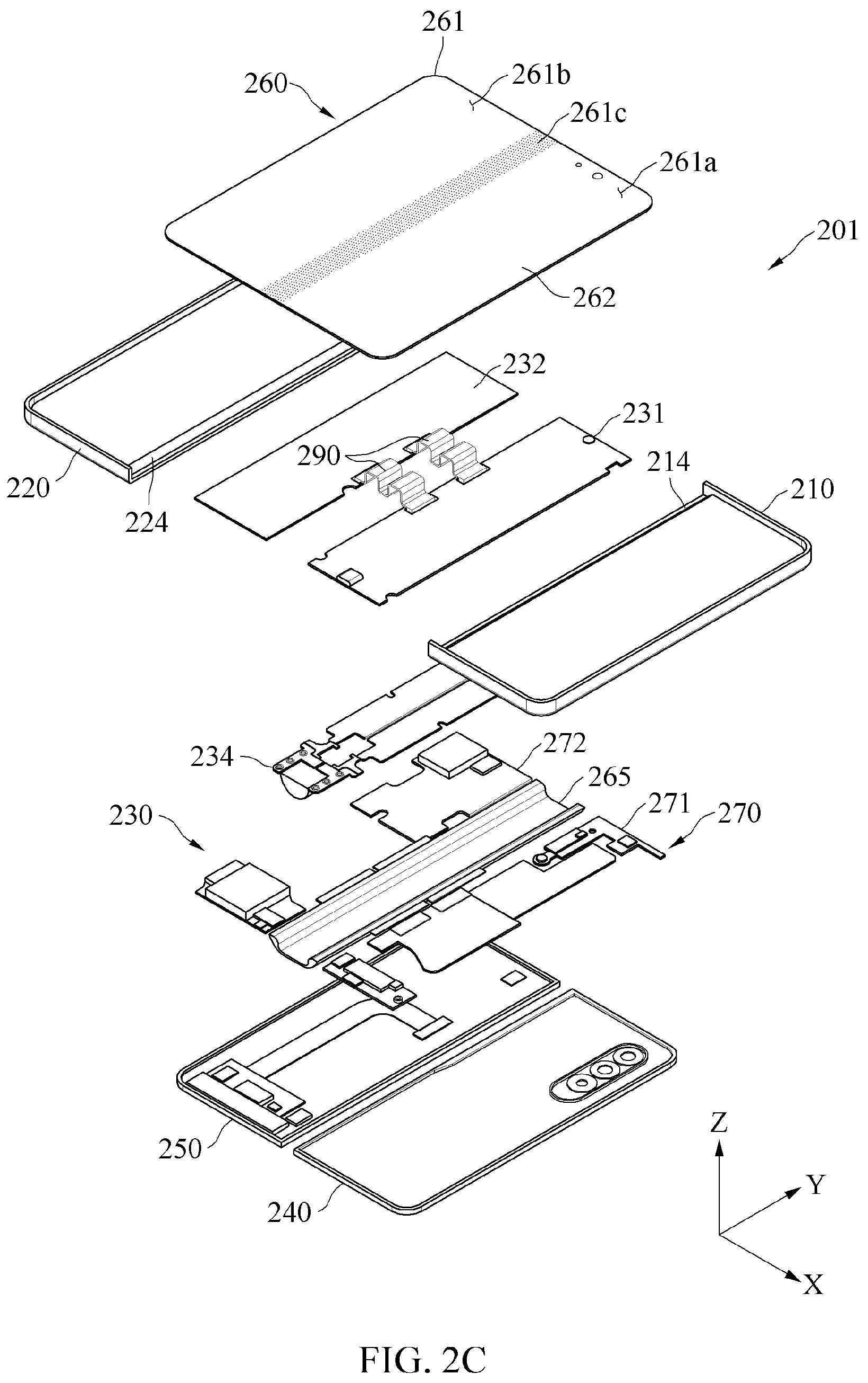 Patent US12171078 Figure 4 – Electronic device including flexible printed circuit board