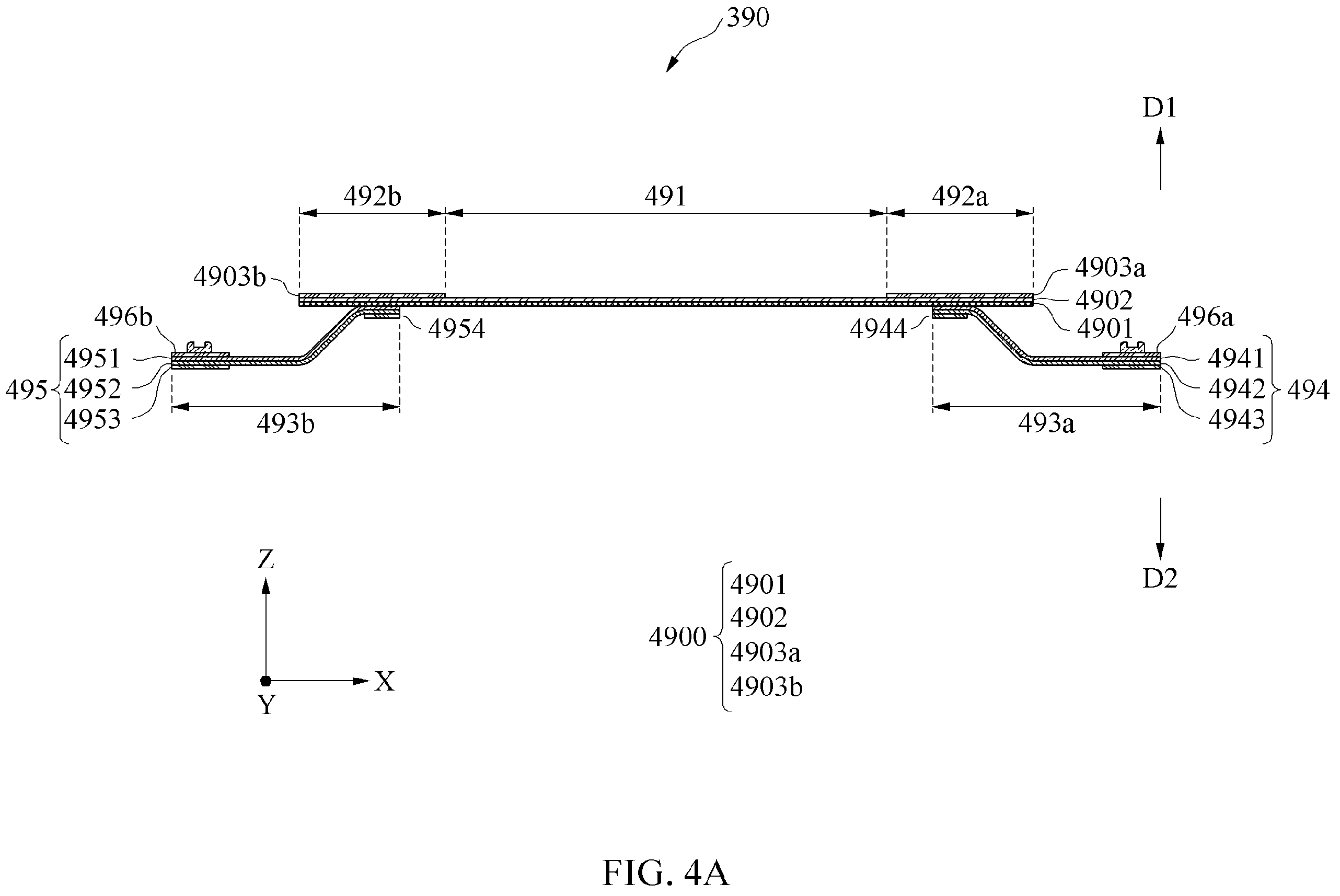 Patent US12171078 Figure 8 – Electronic device including flexible printed circuit board