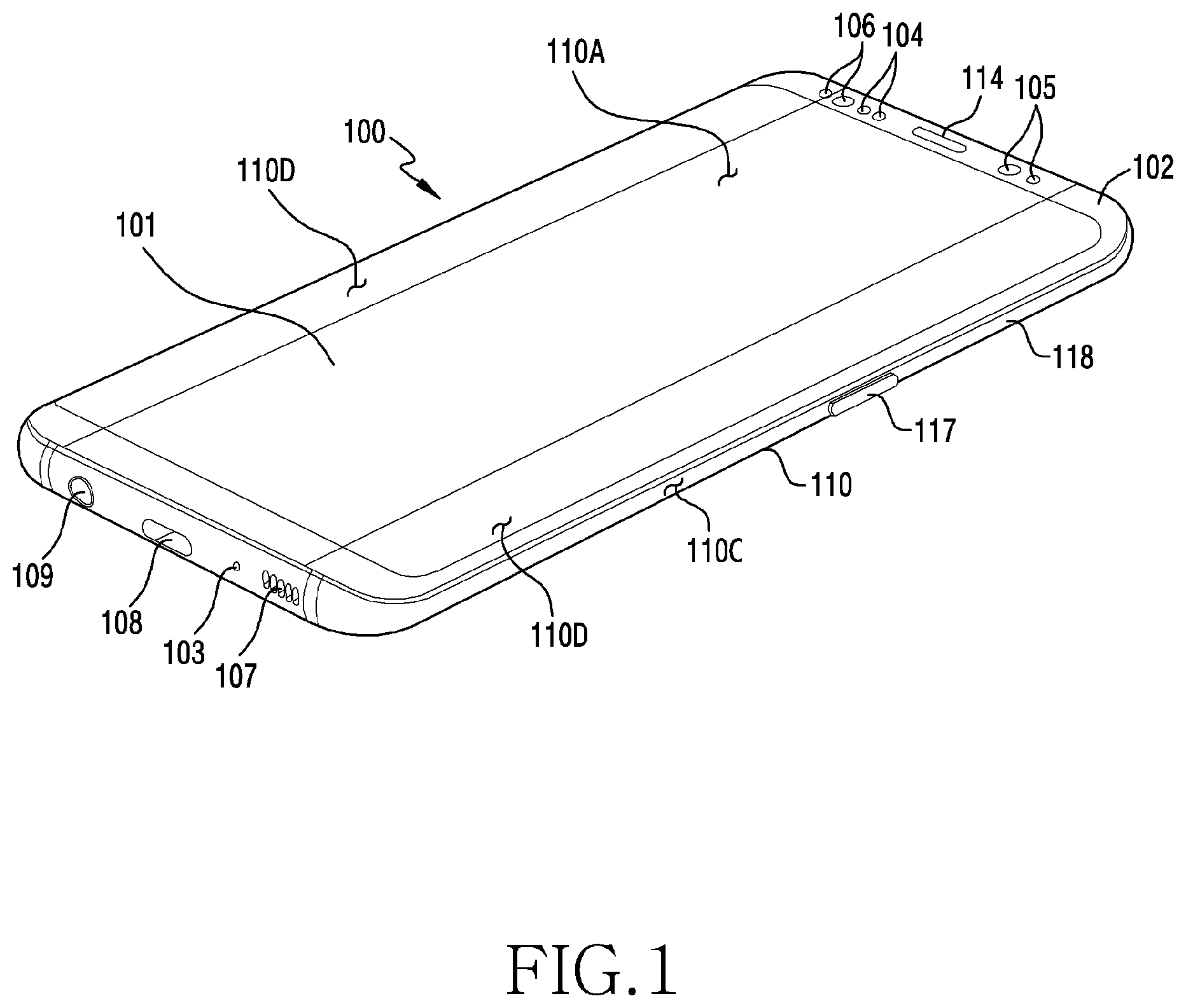 Patent US12171080 Figure 1 – Cover of electronic device, and method for manufacturing same