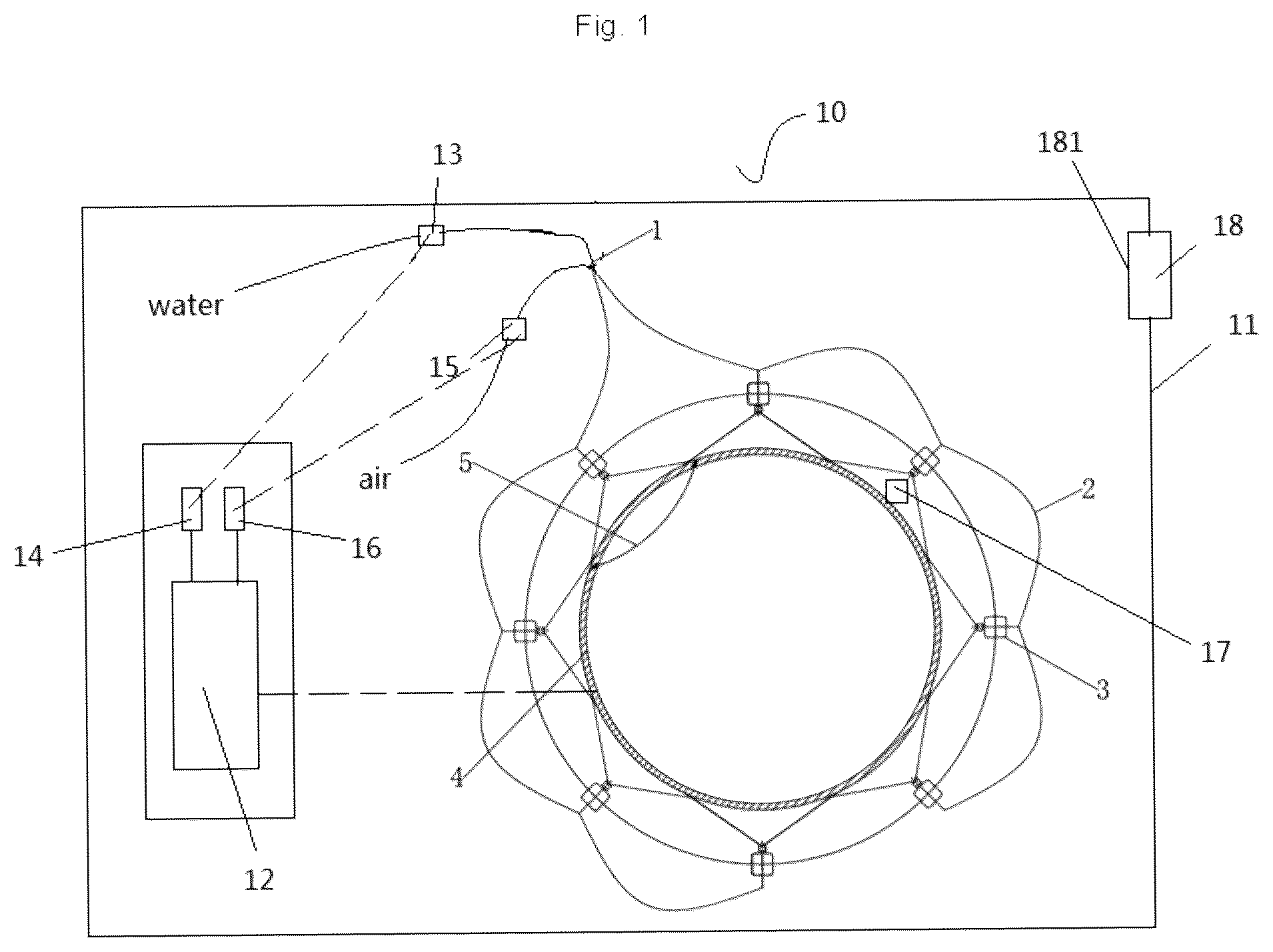 Patent US12171085 Figure 1 – Evaporative cooling logic control method and apparatus of inductive vibration device