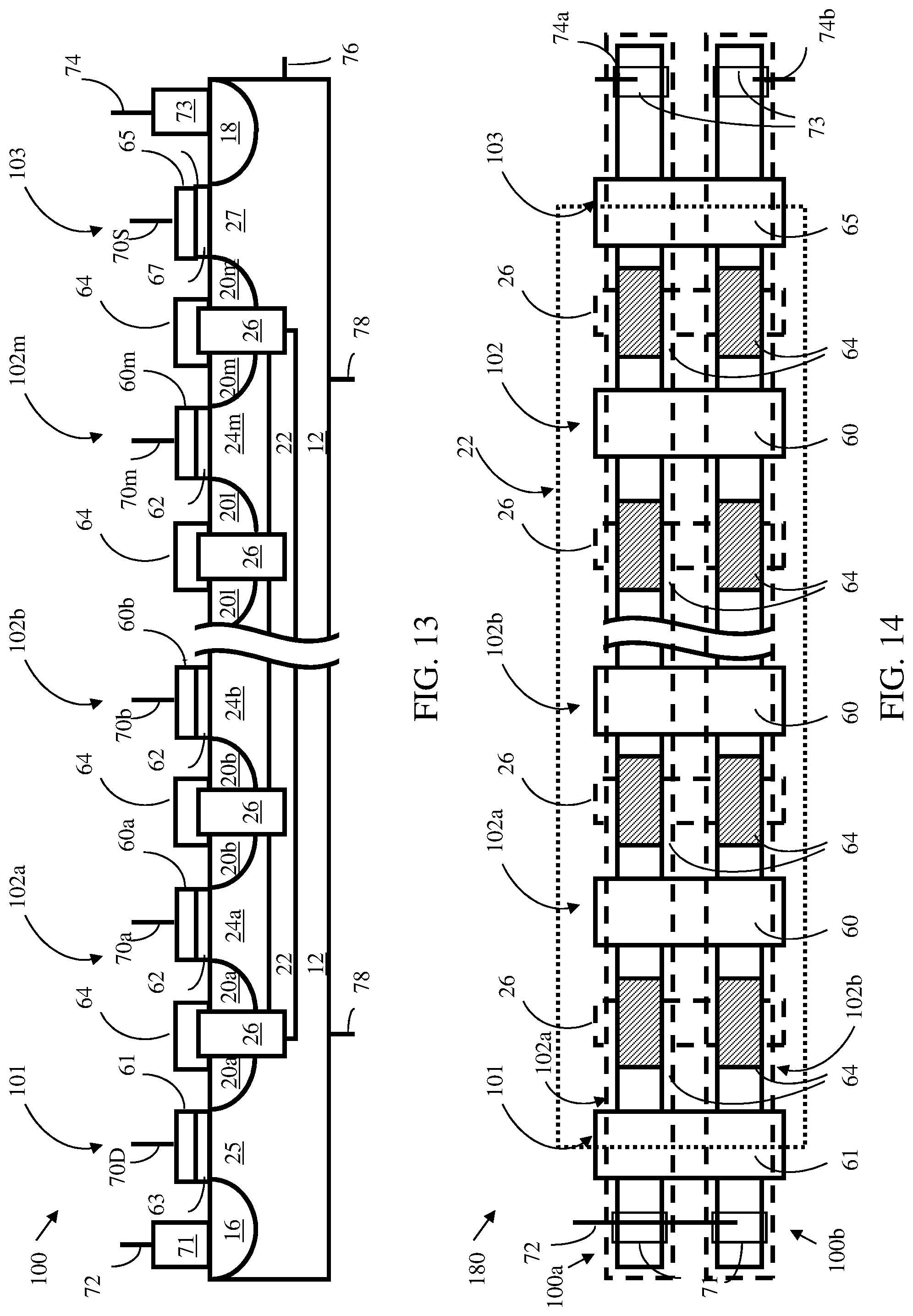 Patent US12171093 Figure 16 – NAND string utilizing floating body memory cell