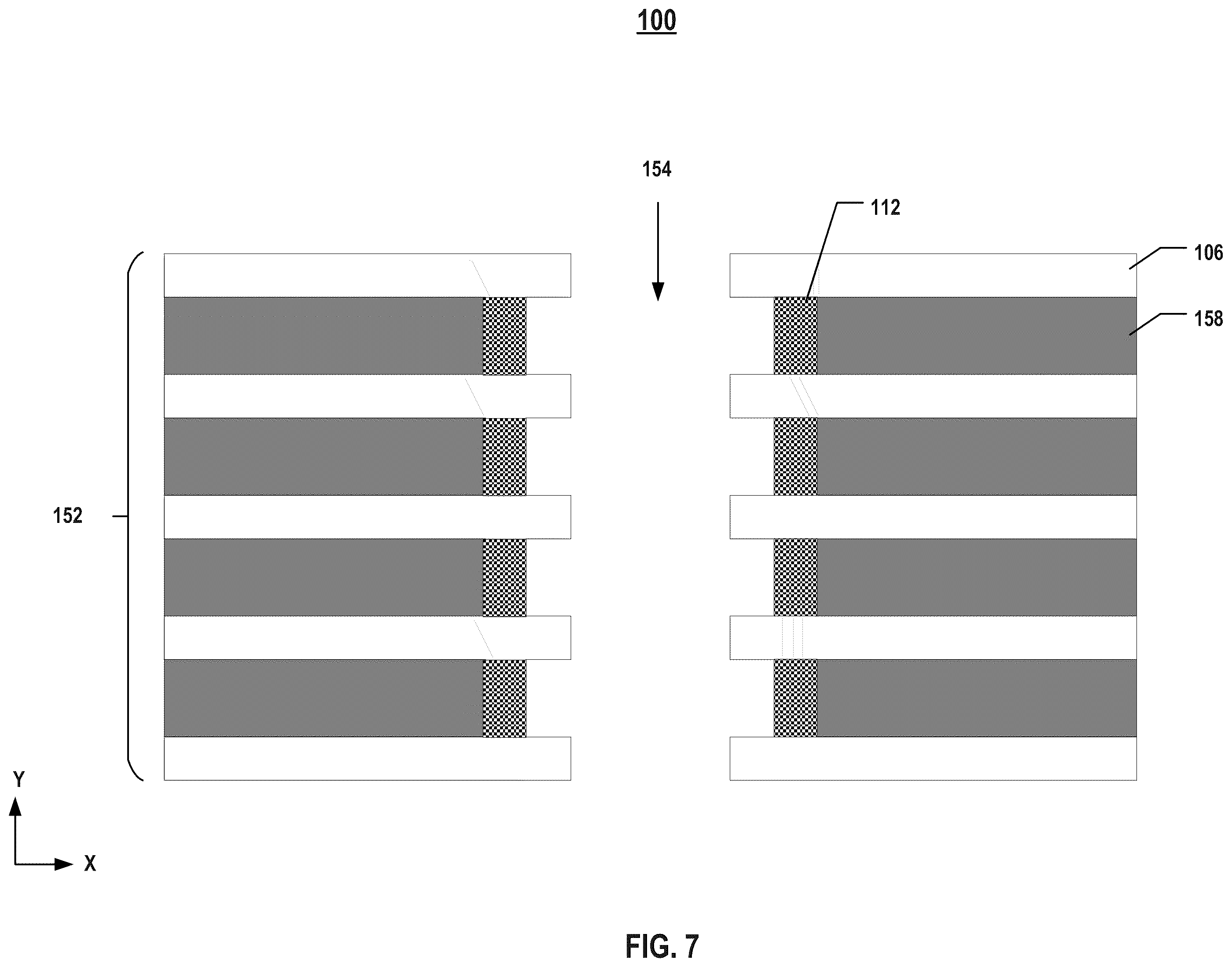 Patent US12171098 Figure 7 – Three-dimensional memory device with improved charge lateral migration and method for forming the same