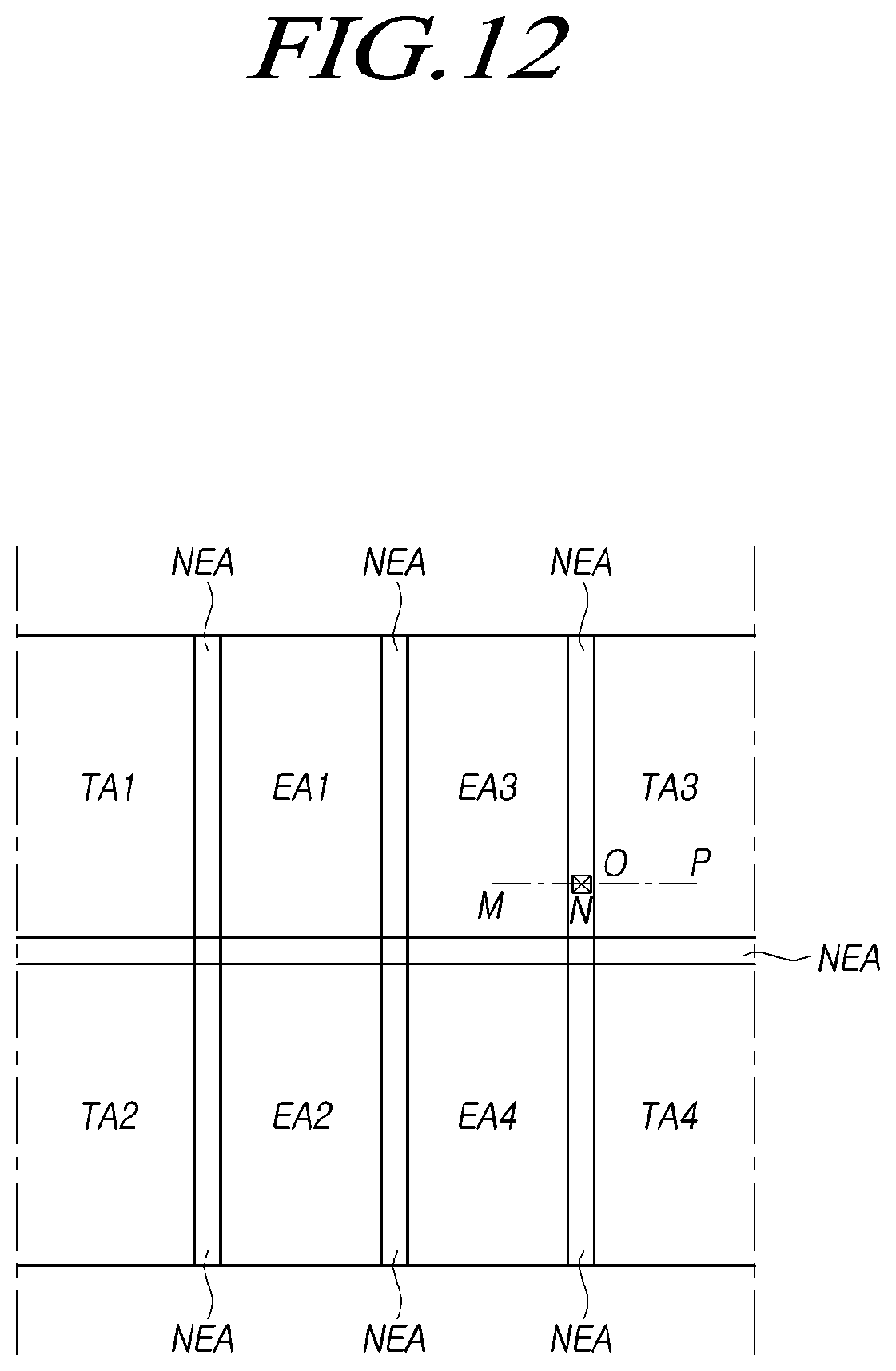Patent US12171111 Figure 12 – Display panel and electroluminescent display device including the same