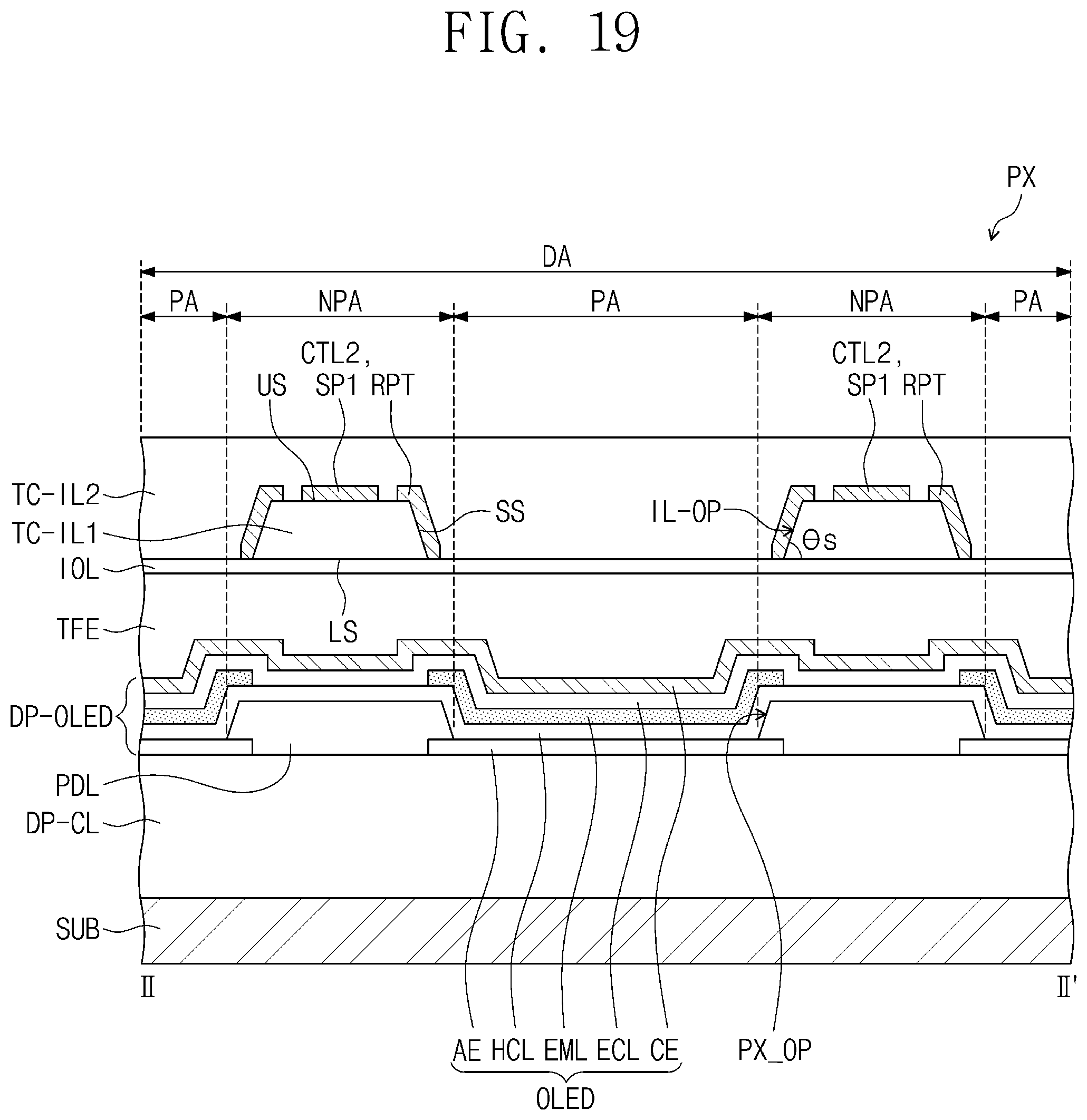 Patent US12171115 Figure 16 – Display device