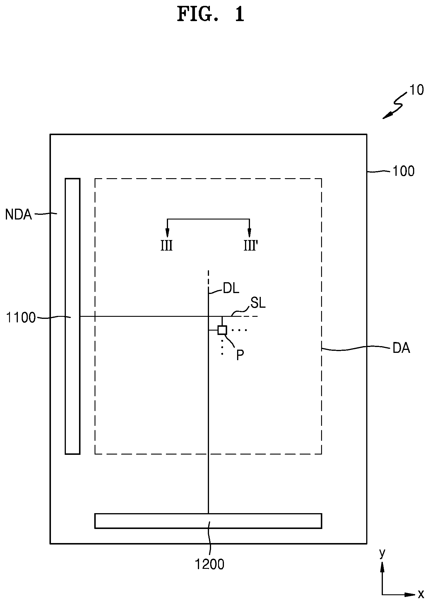 Patent US12171116 Figure 1 – Display apparatus