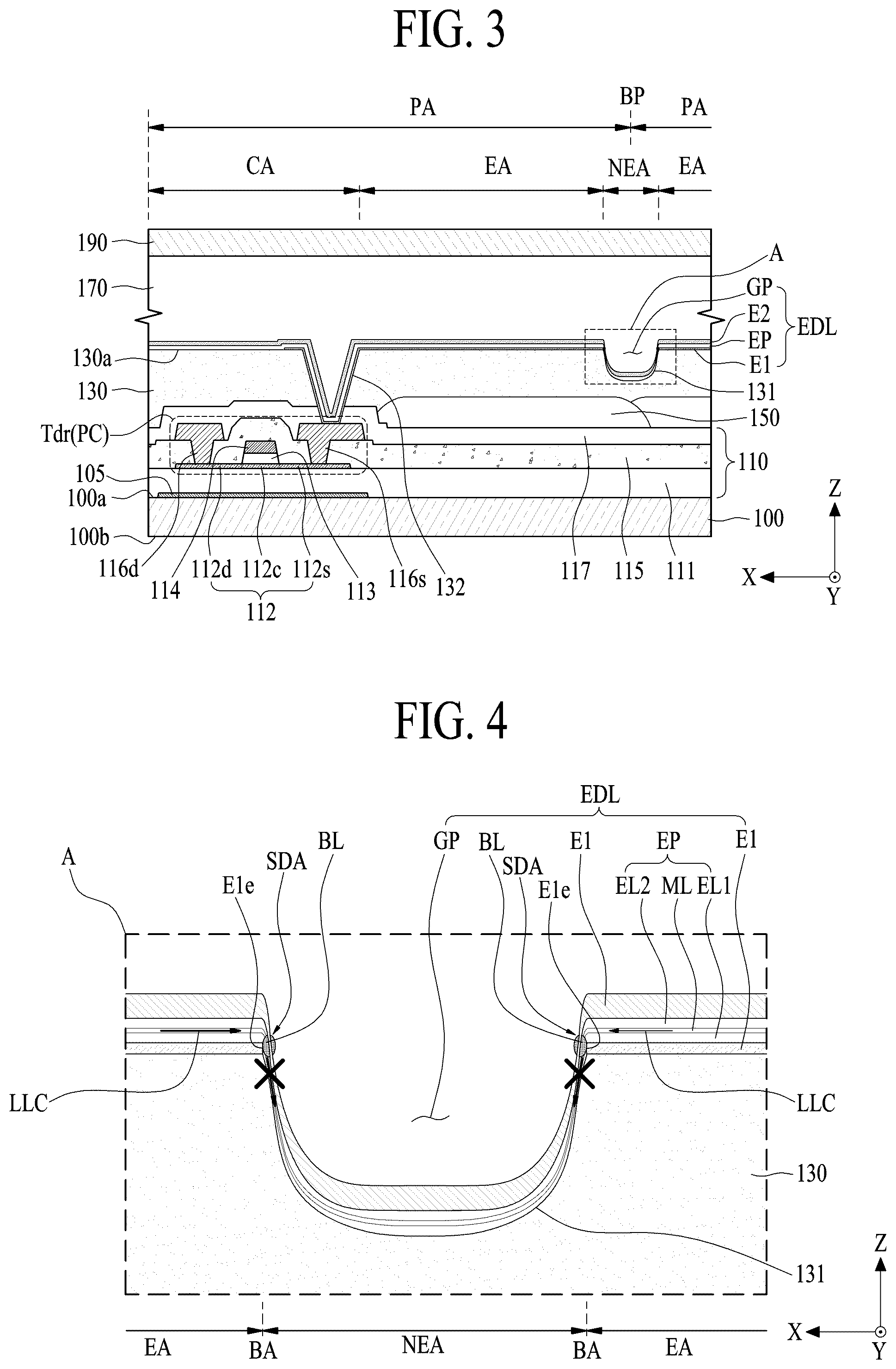Patent US12171119 Figure 2 – Light emitting display apparatus
