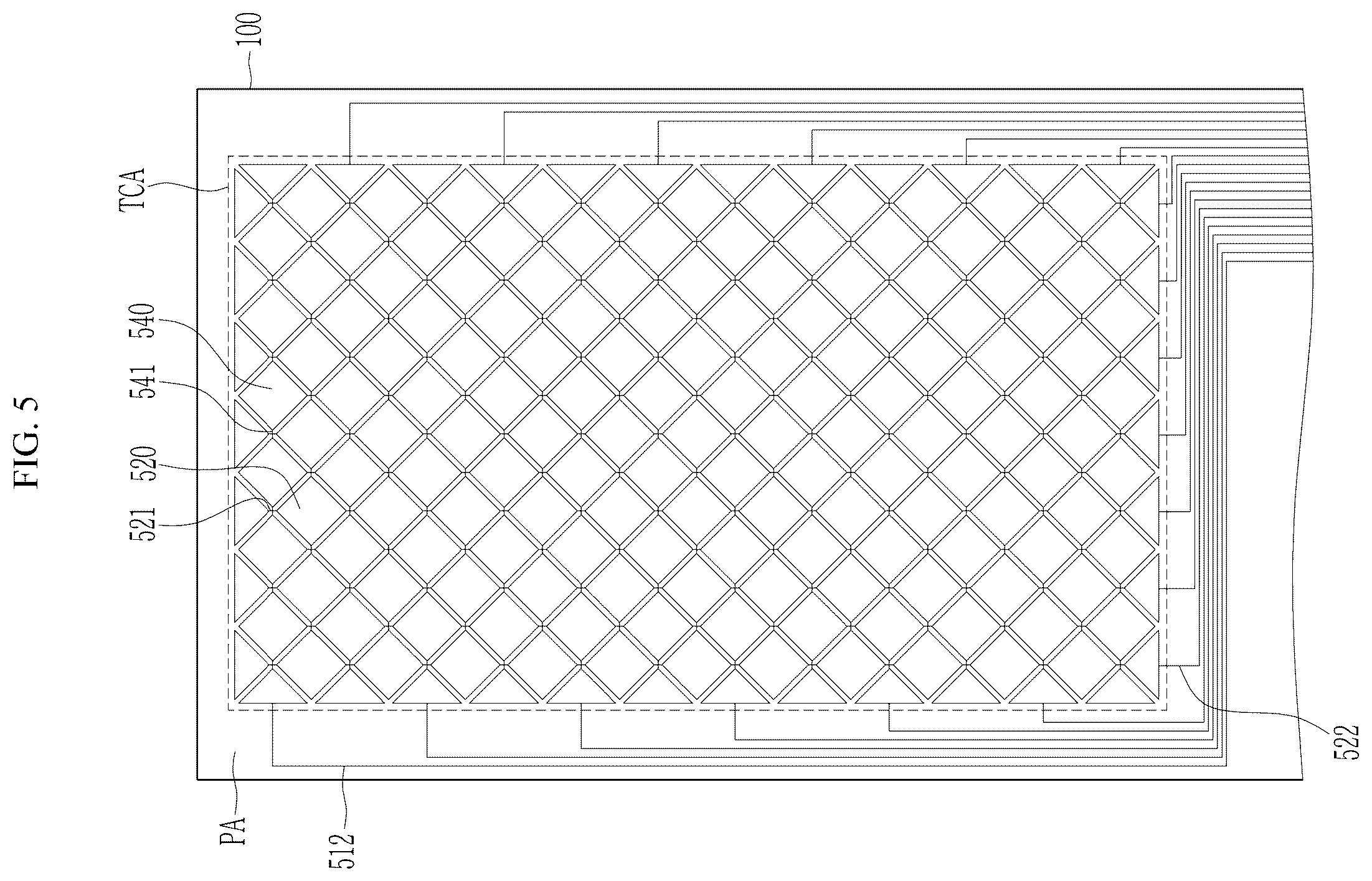 Patent US12171131 Figure 5 – Display device including insulating layer defining opening