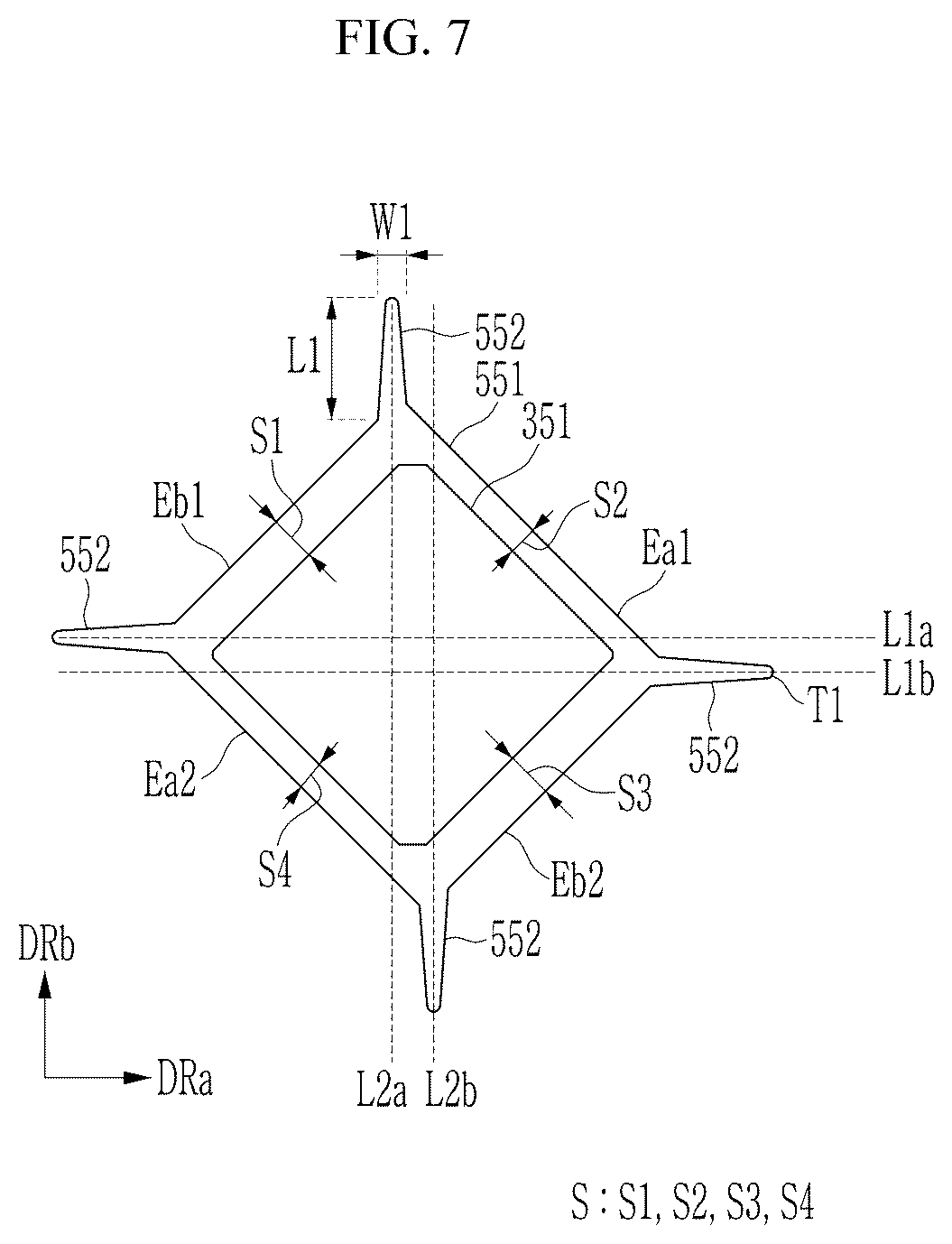 Patent US12171131 Figure 8 – Display device including insulating layer defining opening