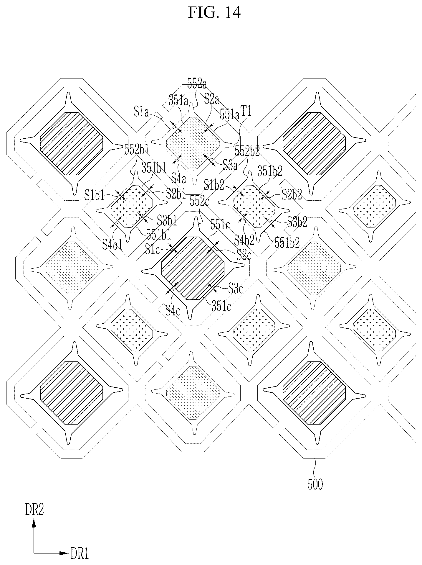 Patent US12171131 Figure 15 – Display device including insulating layer defining opening