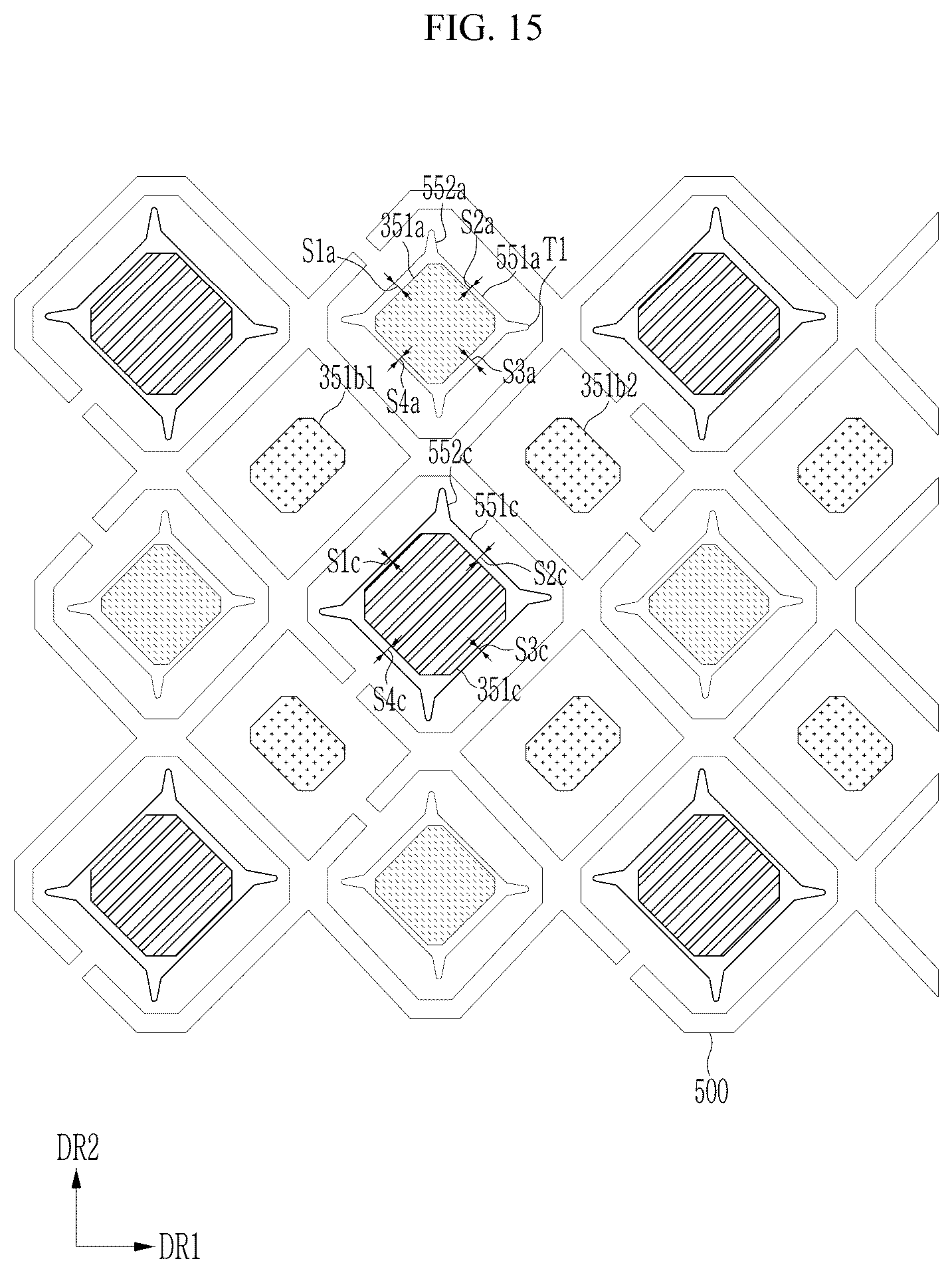 Patent US12171131 Figure 16 – Display device including insulating layer defining opening