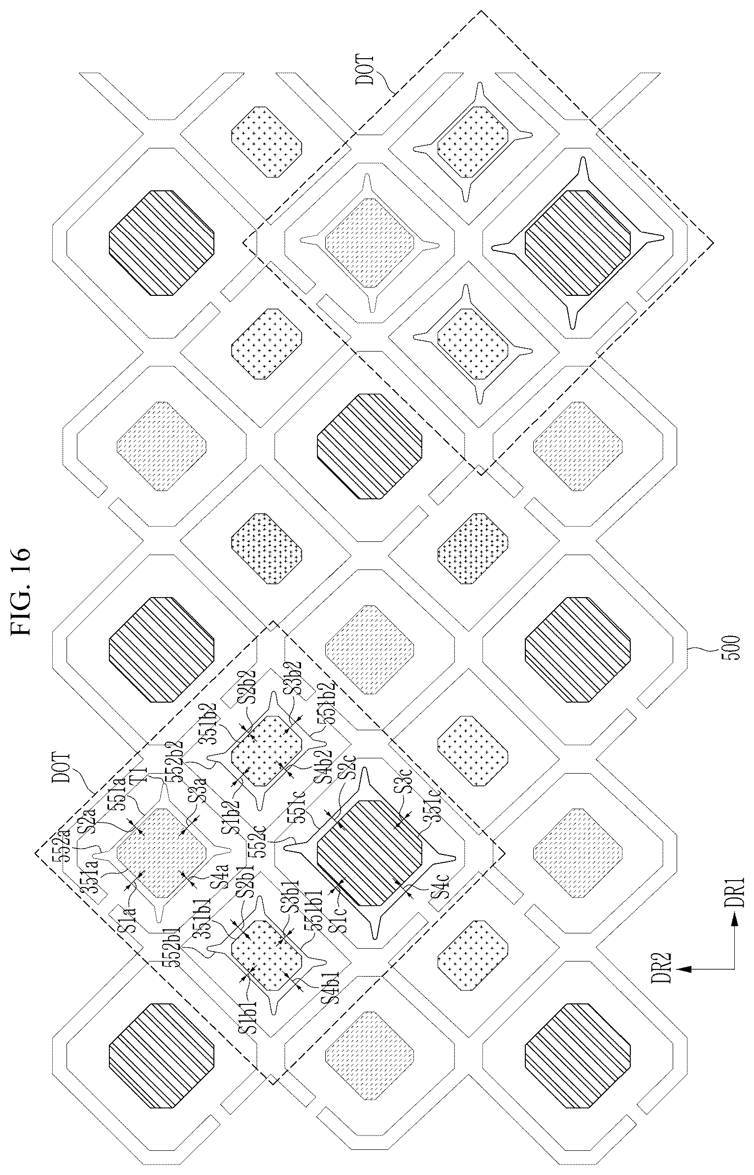 Patent US12171131 Figure 17 – Display device including insulating layer defining opening
