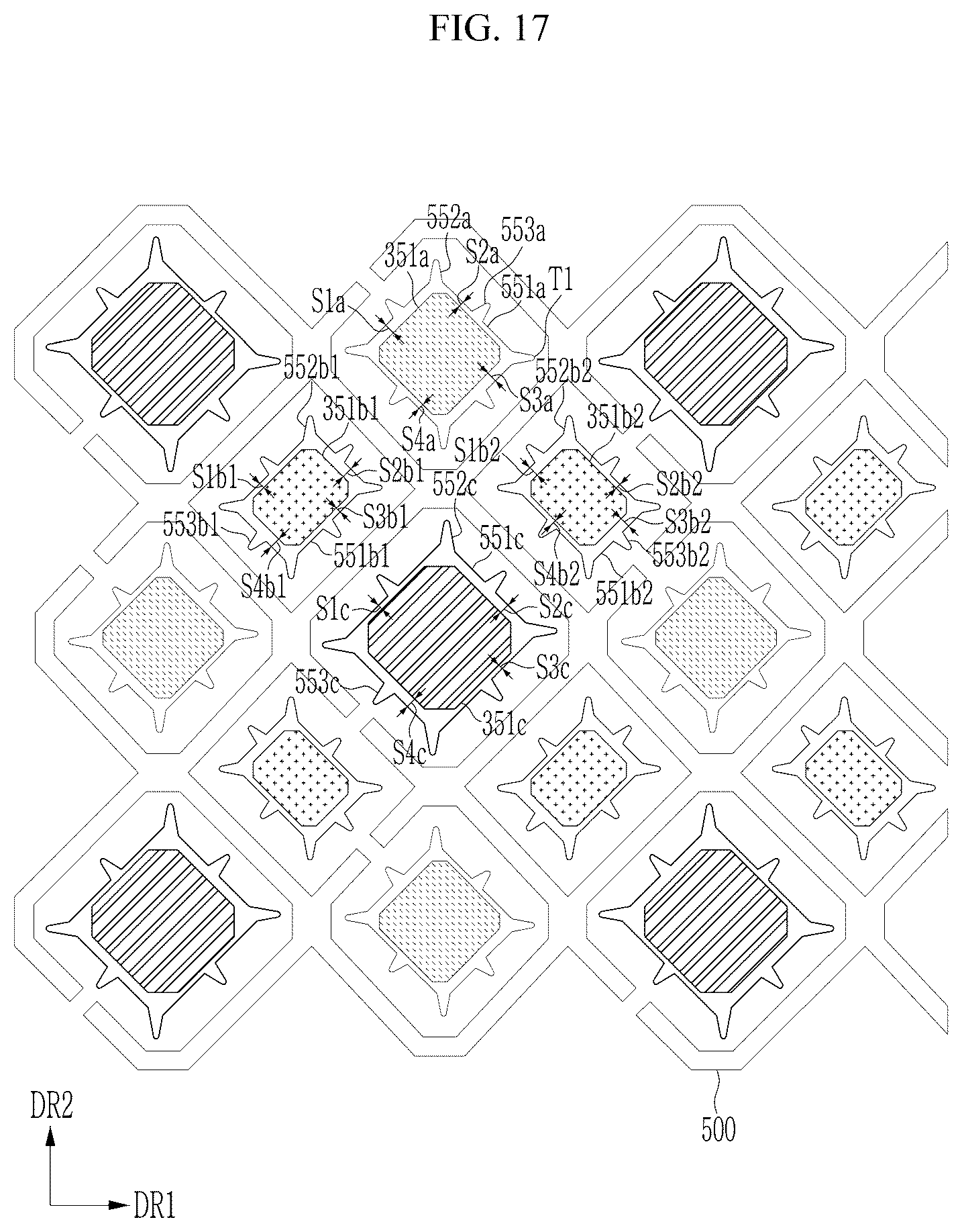 Patent US12171131 Figure 18 – Display device including insulating layer defining opening