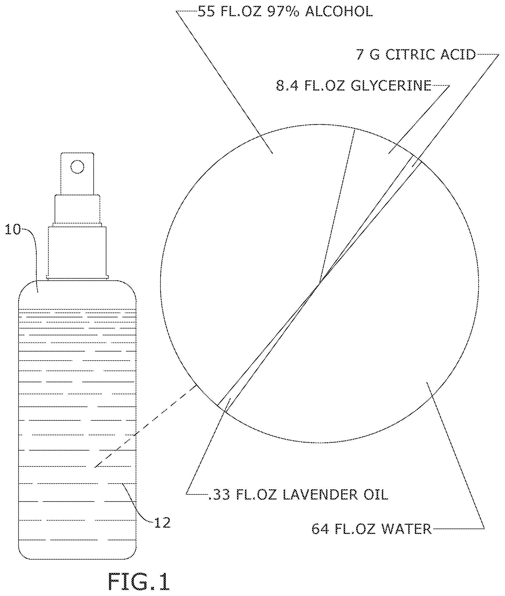 Patent US12173259 Figure 1 – Rubber cleaning and deoxidizing composition