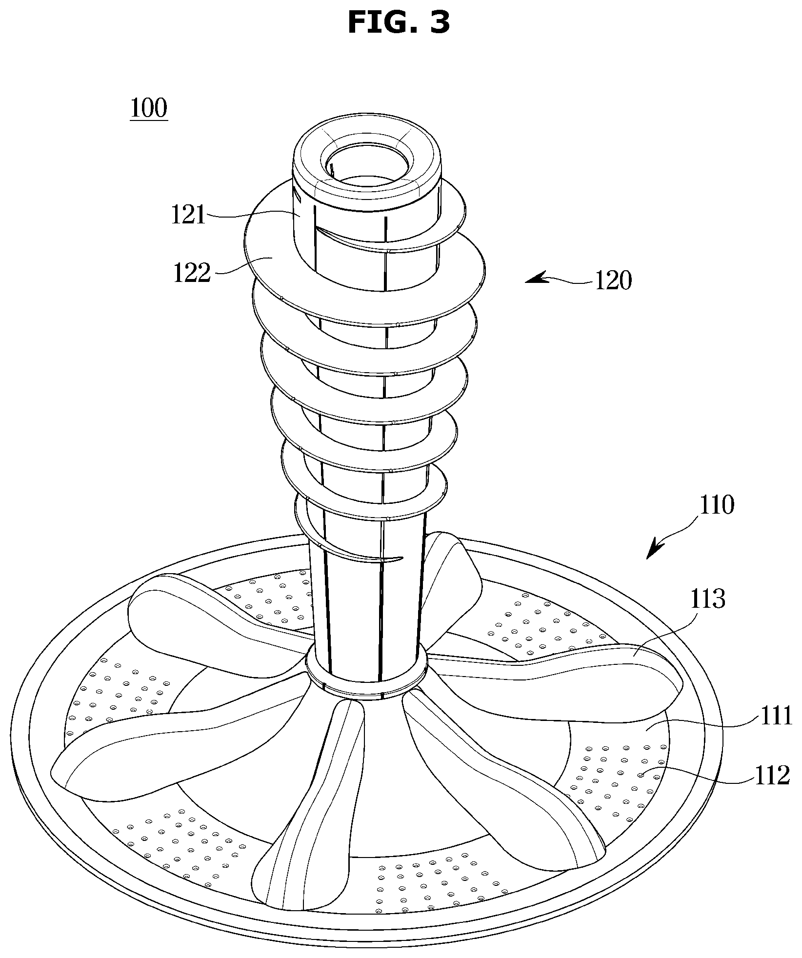 Patent US12173445 Figure 3 – Washing machine