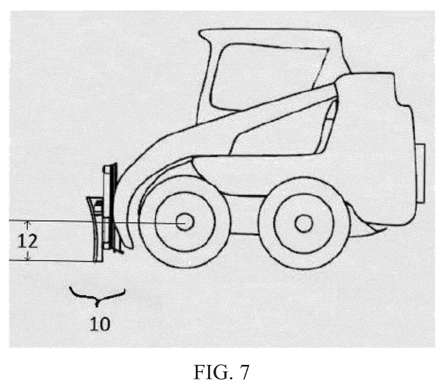 Patent US12173470 Figure 7 – Apparatus and method for enhanced skid loader grading control