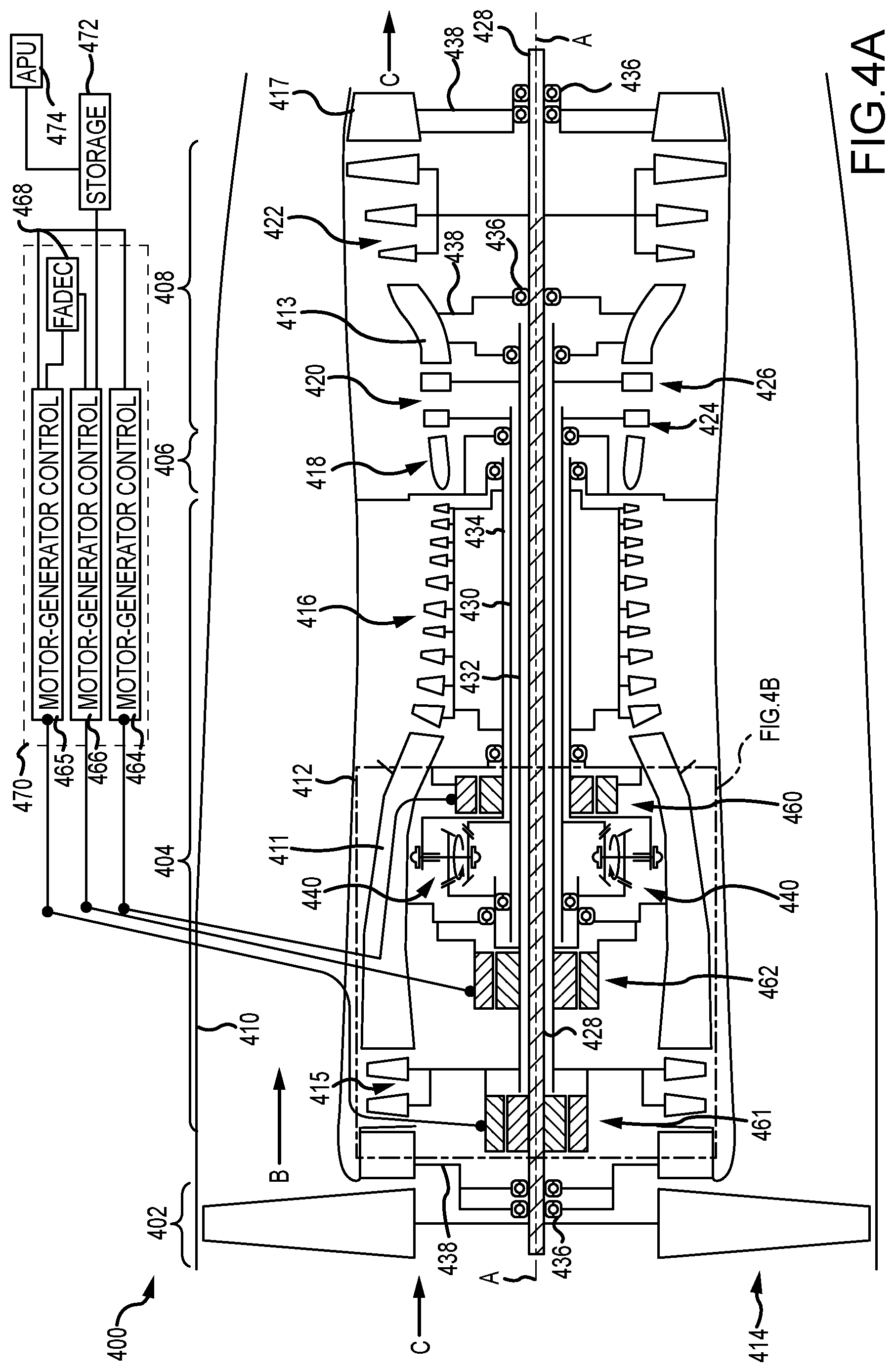 Patent US12173644 Figure 7 – Augmented drive of compressors via differential and multistage turbine