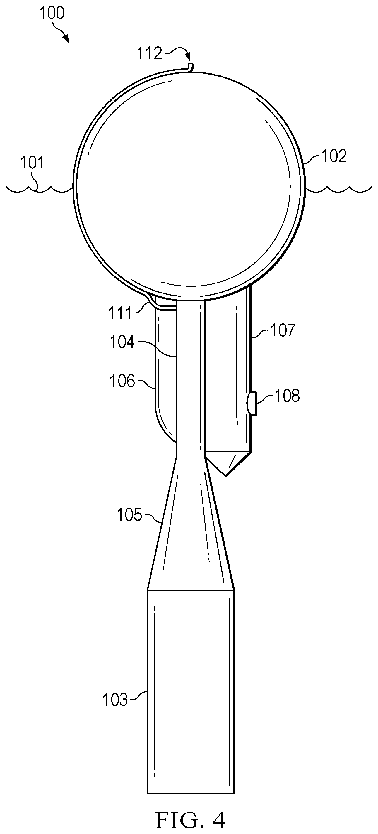 Patent US12173683 Figure 4 – Pressure-regulating hydrodynamic pump and wave engine
