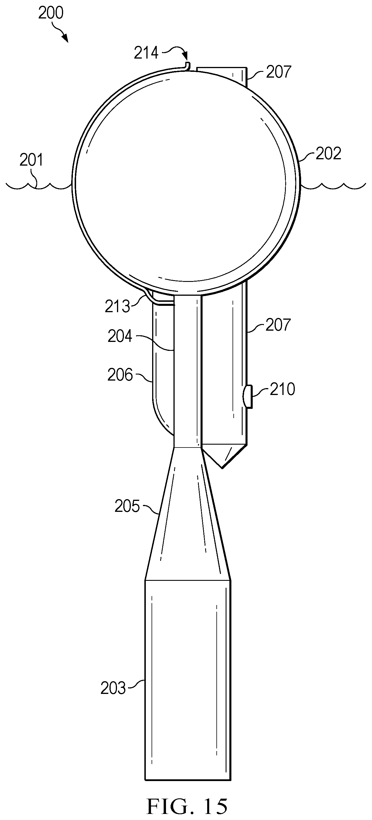 Patent US12173683 Figure 15 – Pressure-regulating hydrodynamic pump and wave engine