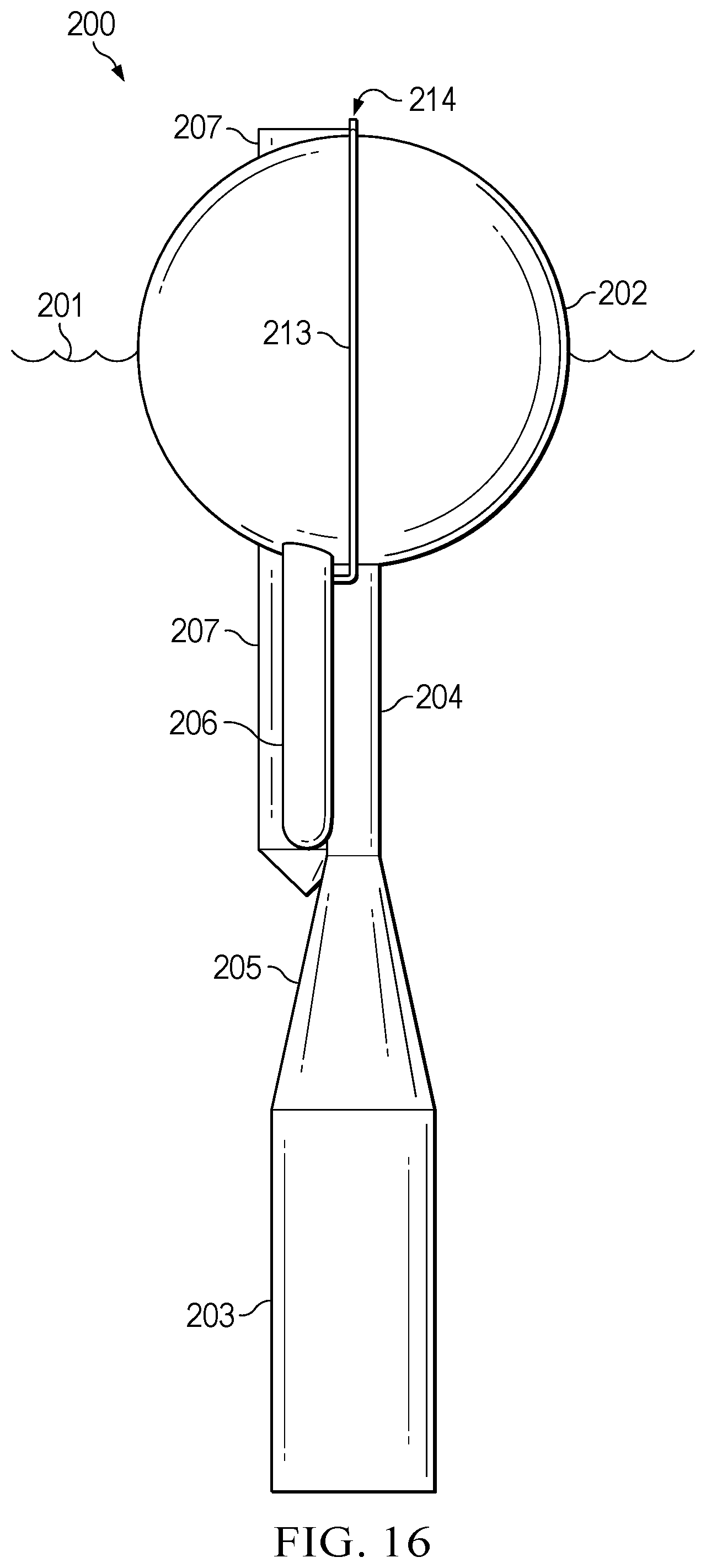 Patent US12173683 Figure 16 – Pressure-regulating hydrodynamic pump and wave engine