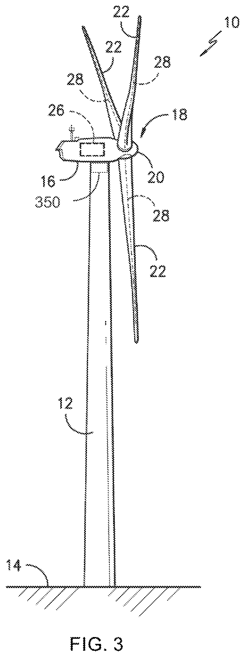 Patent US12173696 Figure 3 – Wind turbine having eigenfrequency modifier