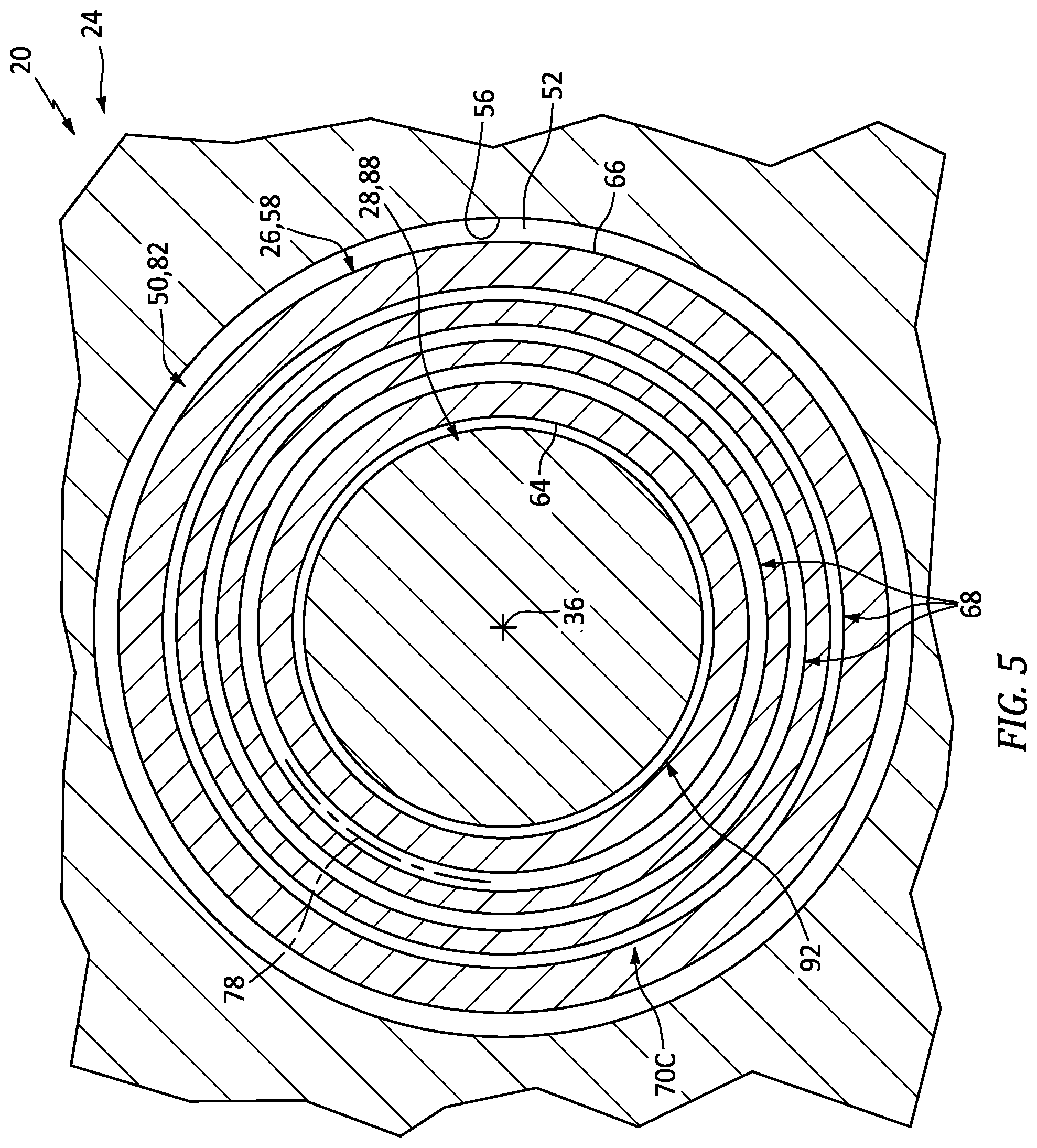 Patent US12173748 Figure 5 – Structural joint isolator with internal cavities