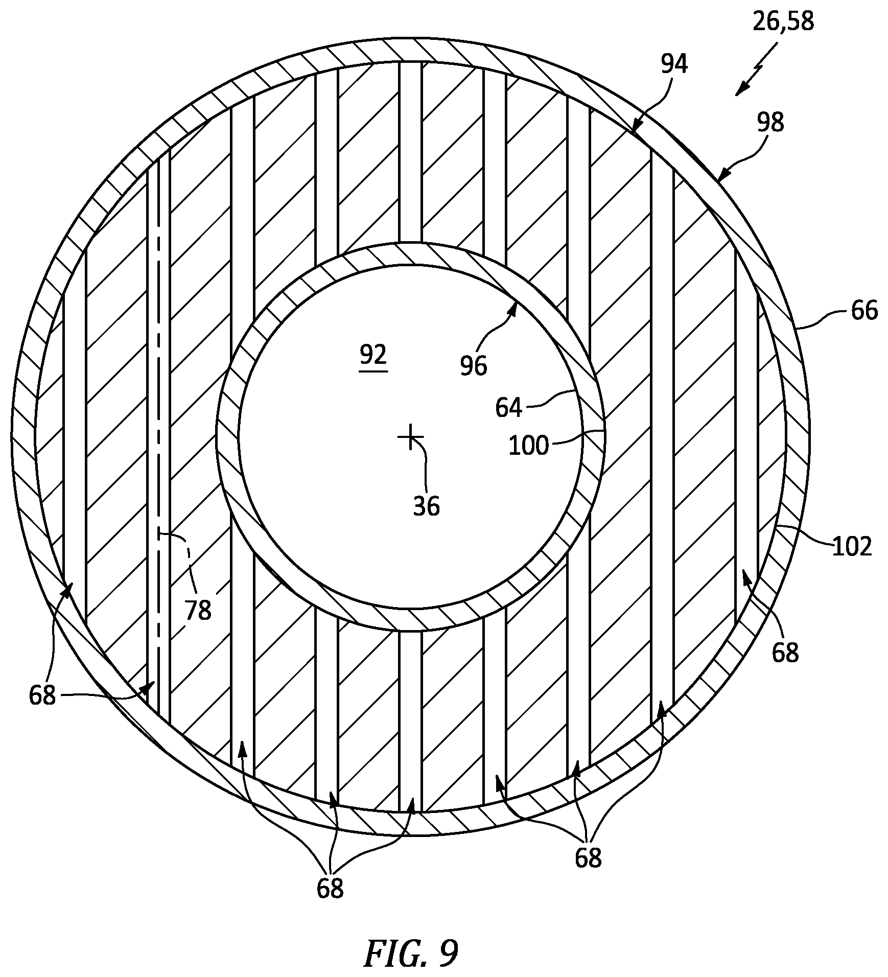 Patent US12173748 Figure 8 – Structural joint isolator with internal cavities