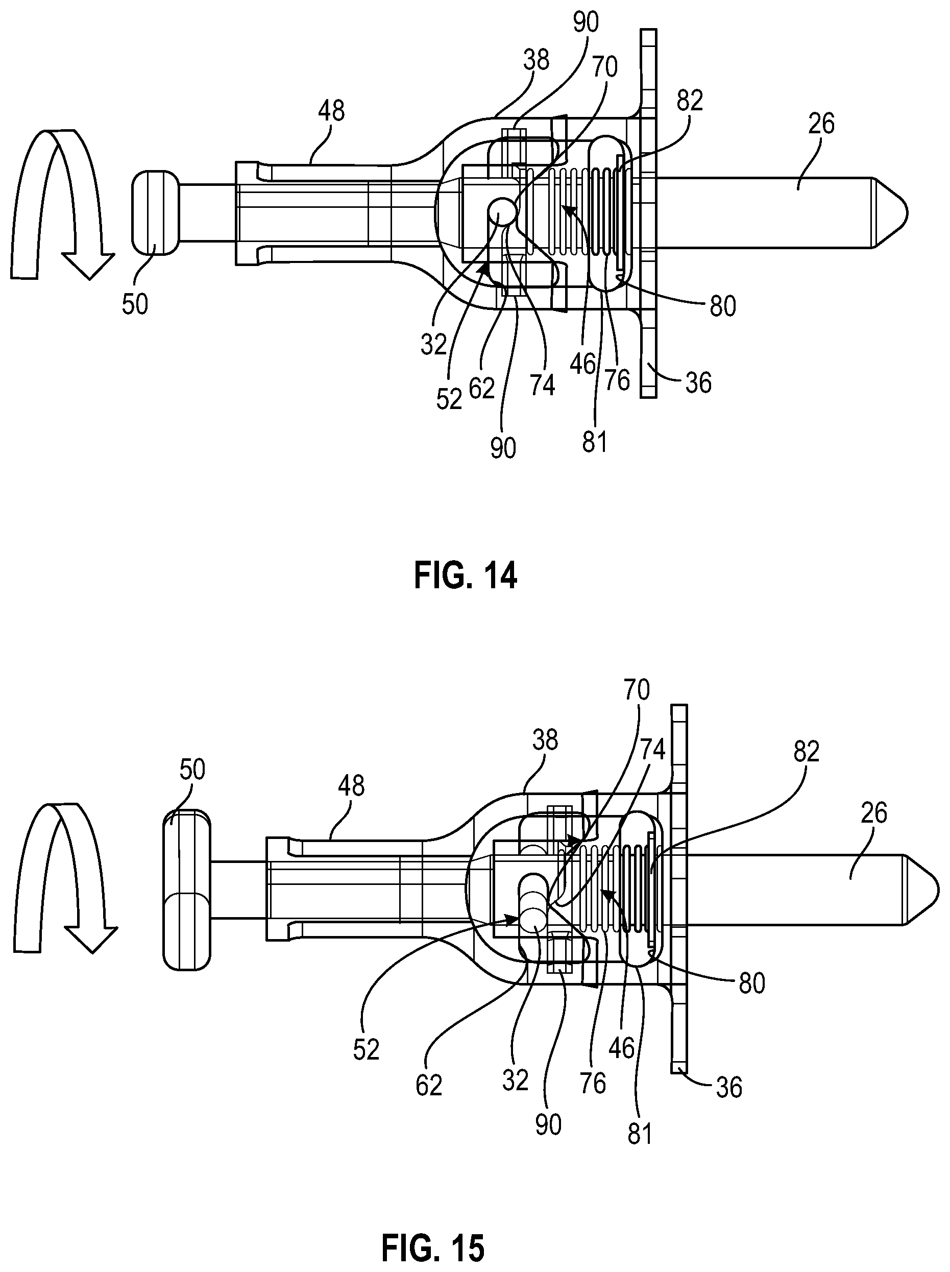 Patent US12173750 Figure 8 – Hinge for articulating two panels of an aircraft propulsion assembly