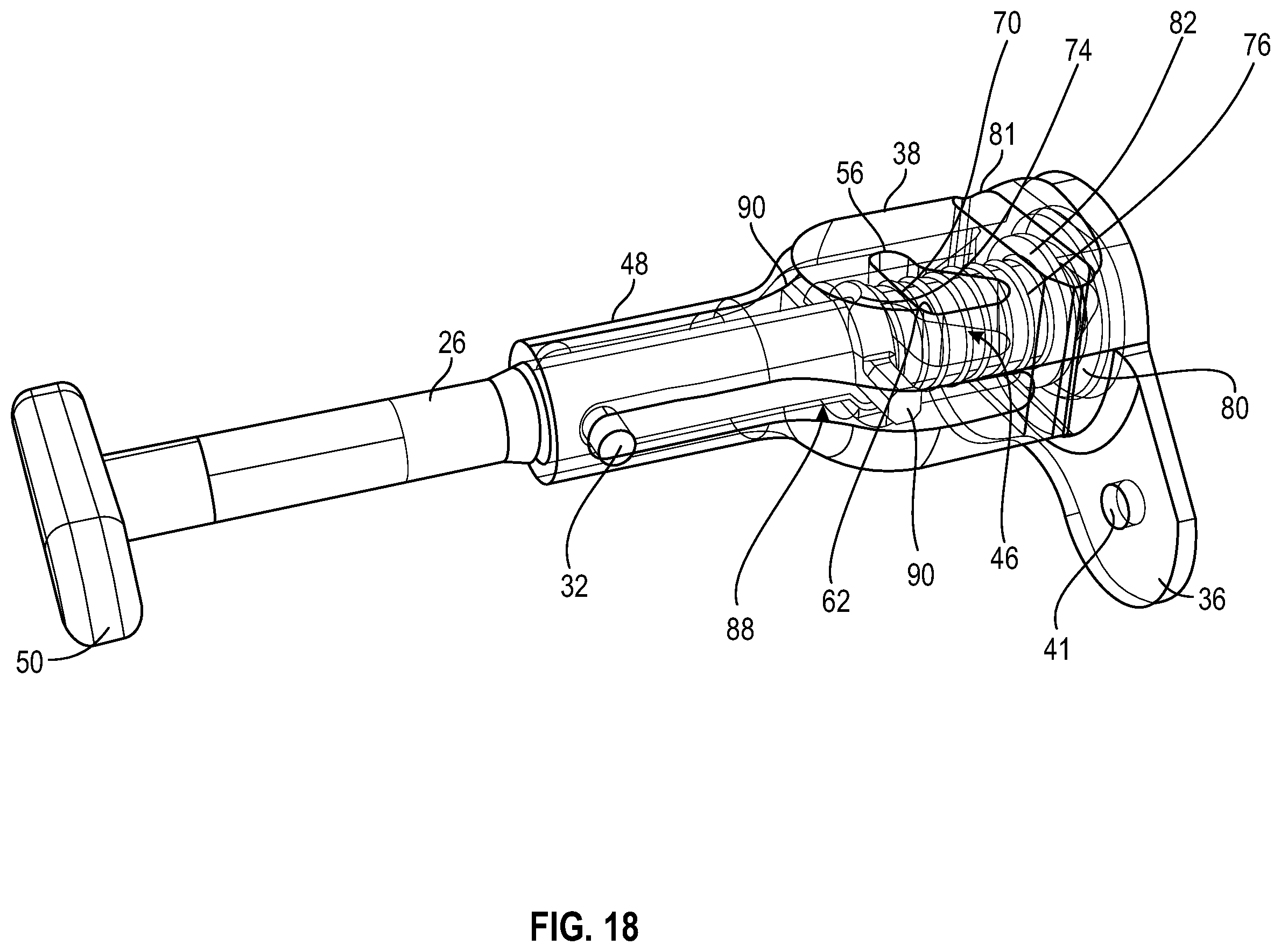 Patent US12173750 Figure 10 – Hinge for articulating two panels of an aircraft propulsion assembly